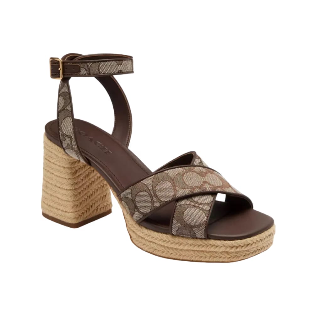 Coach Block In Signature Jacquard Oak