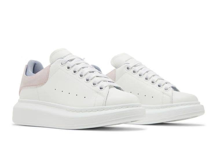 Alexander McQueen Wmns Oversized Sneaker 'Double Heel Tab - White Pastel Pink'