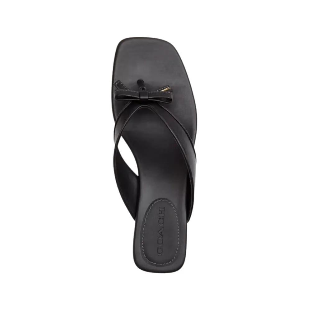 Coach Bow Thong Kitten Black