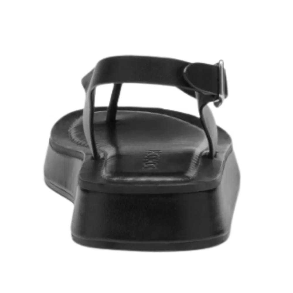 Coach Sculpted C Platform Thong Black