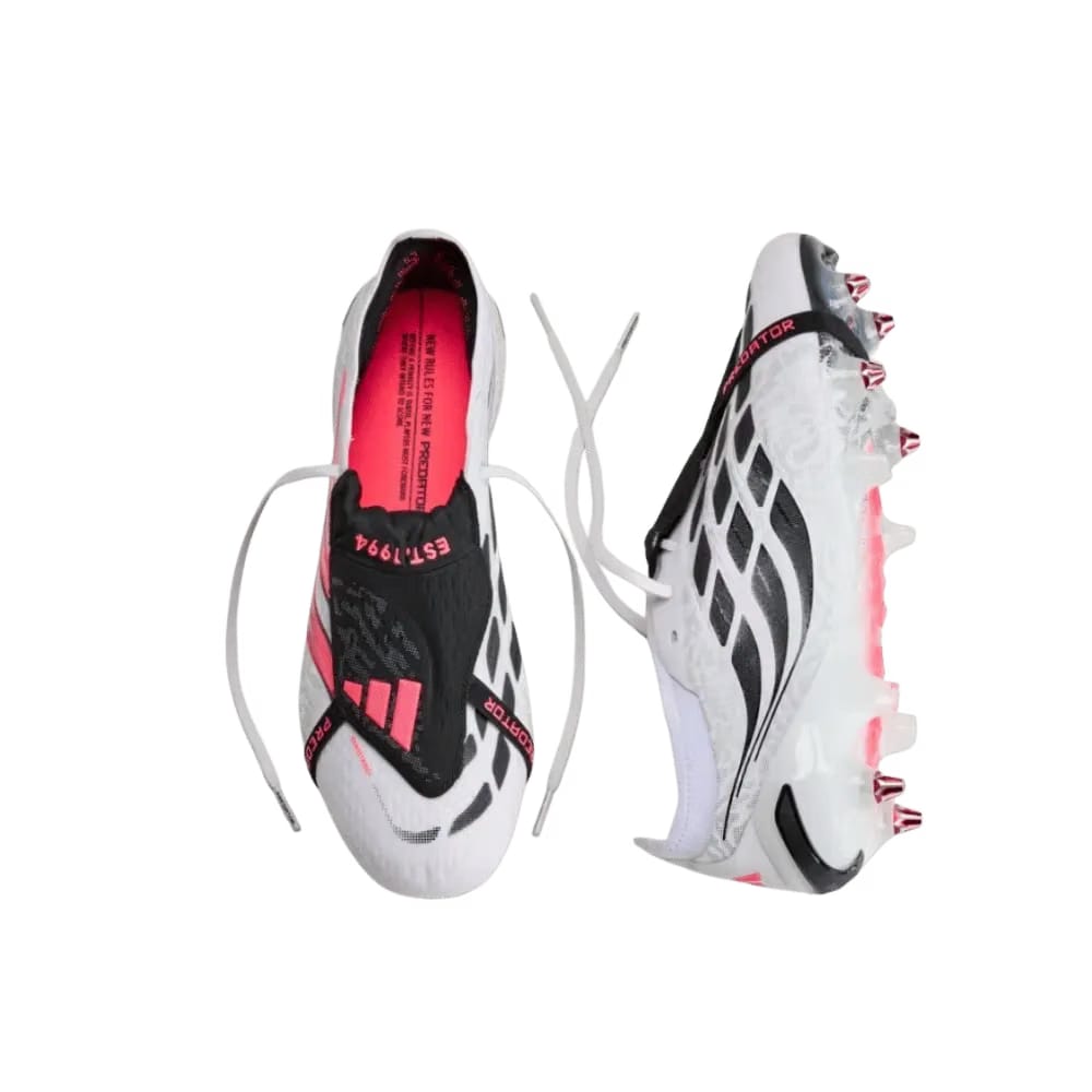 Adidas Predator Elite Fold-Over Tongue Soft Ground Soccer Cleats Cloud White