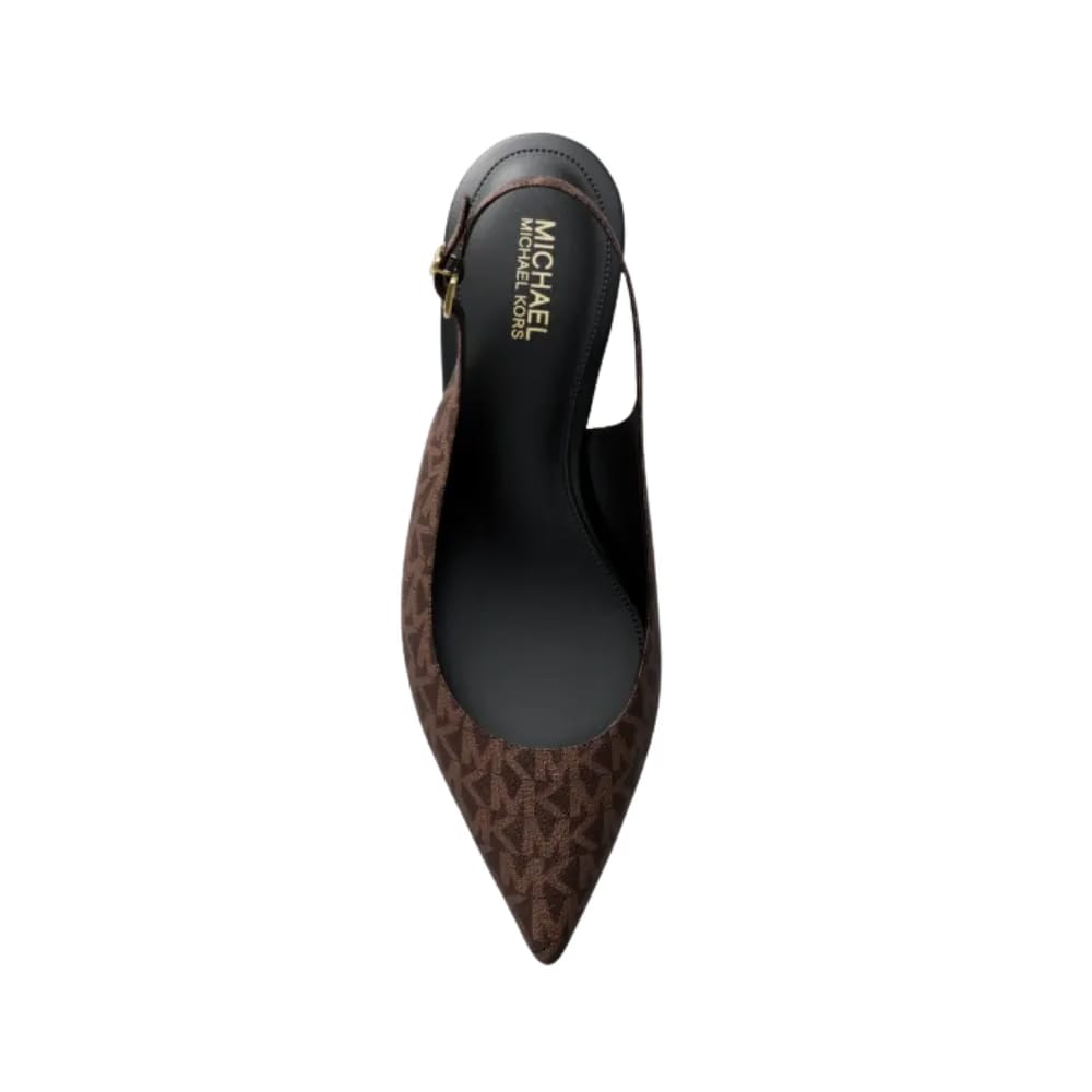 Michael Kors Amali Signature Logo Pump Brown