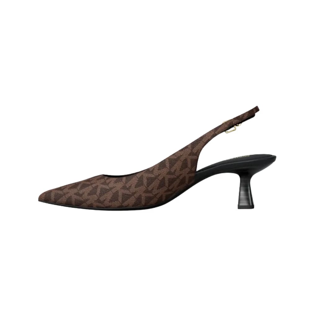 Michael Kors Amali Signature Logo Pump Brown