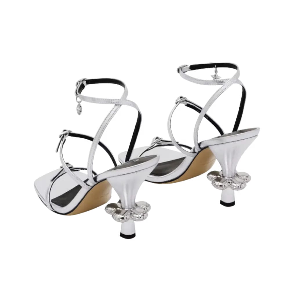 Marc Jacobs The Metallic Leather Daisy Silver
