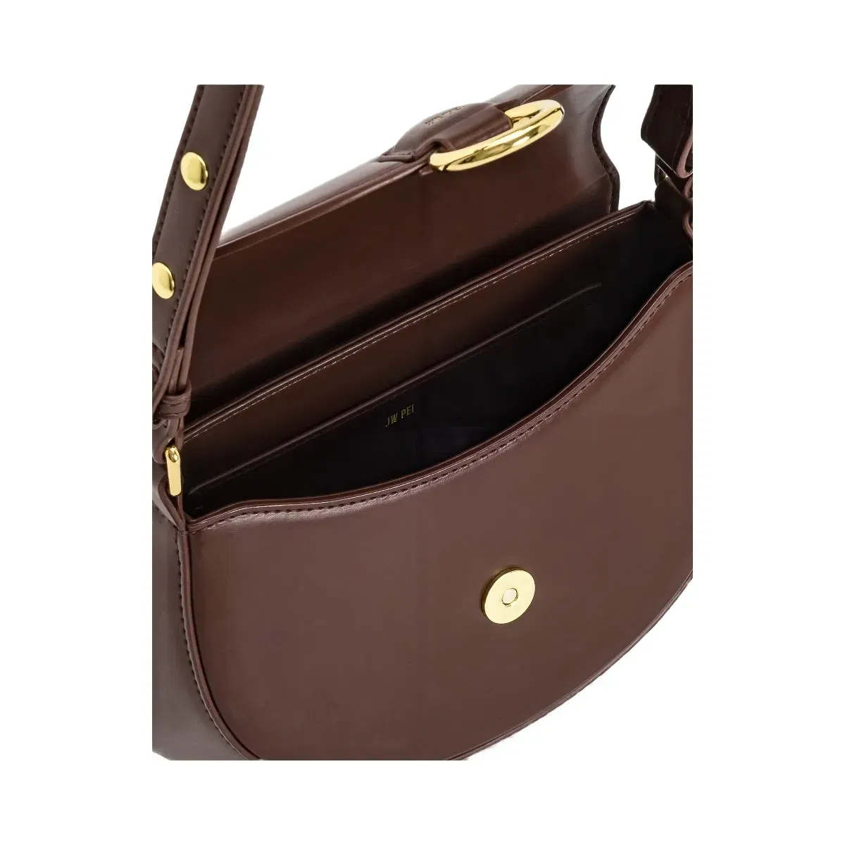 Jw Pei Diana Ring Flap Saddle Bag Brown