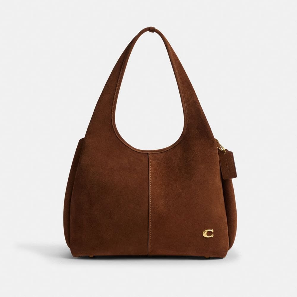 Coach Lana Shoulder Bag Brass Warm Brown