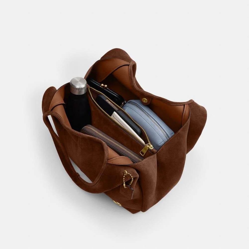 Coach Lana Shoulder Bag Brass Warm Brown