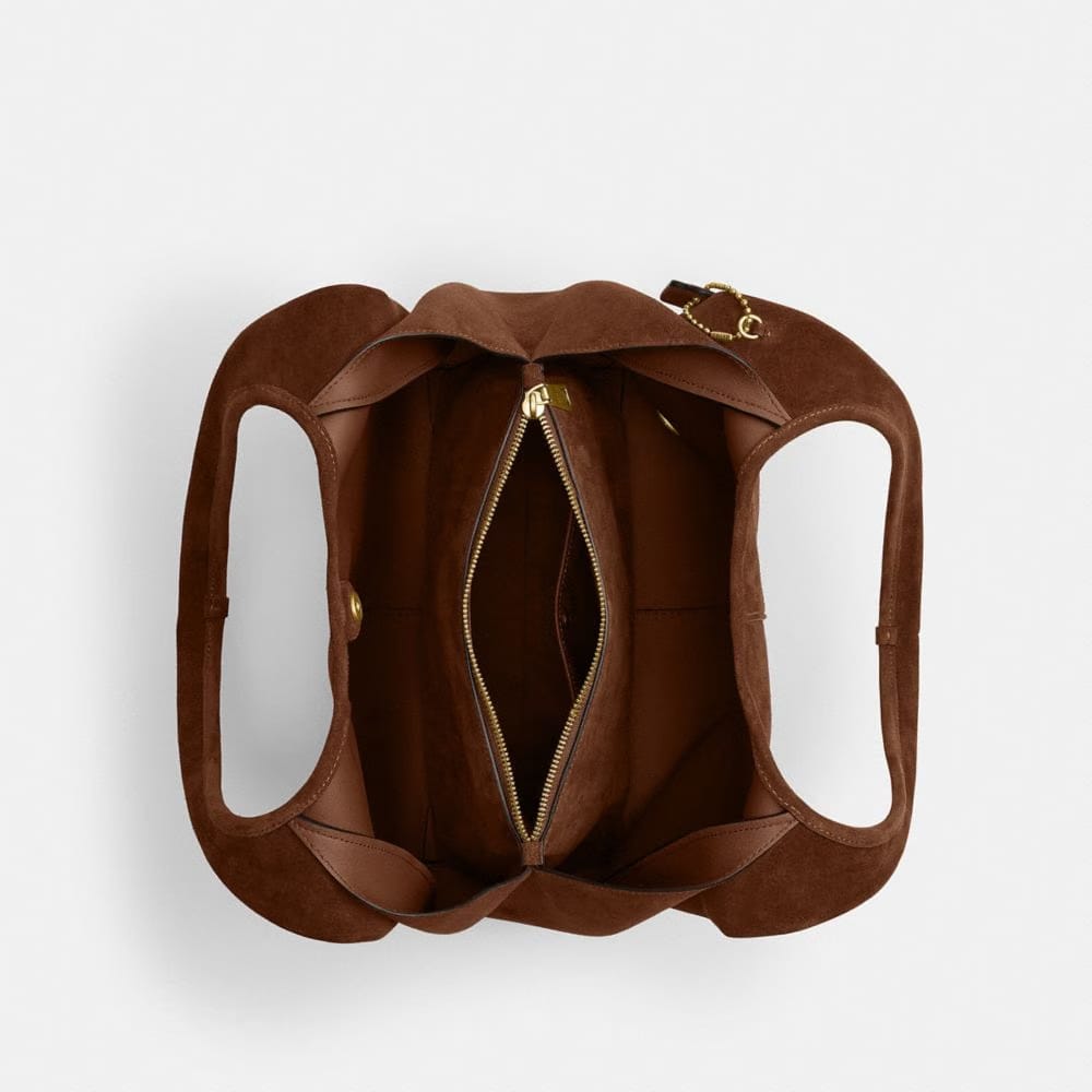 Coach Lana Shoulder Bag Brass Warm Brown