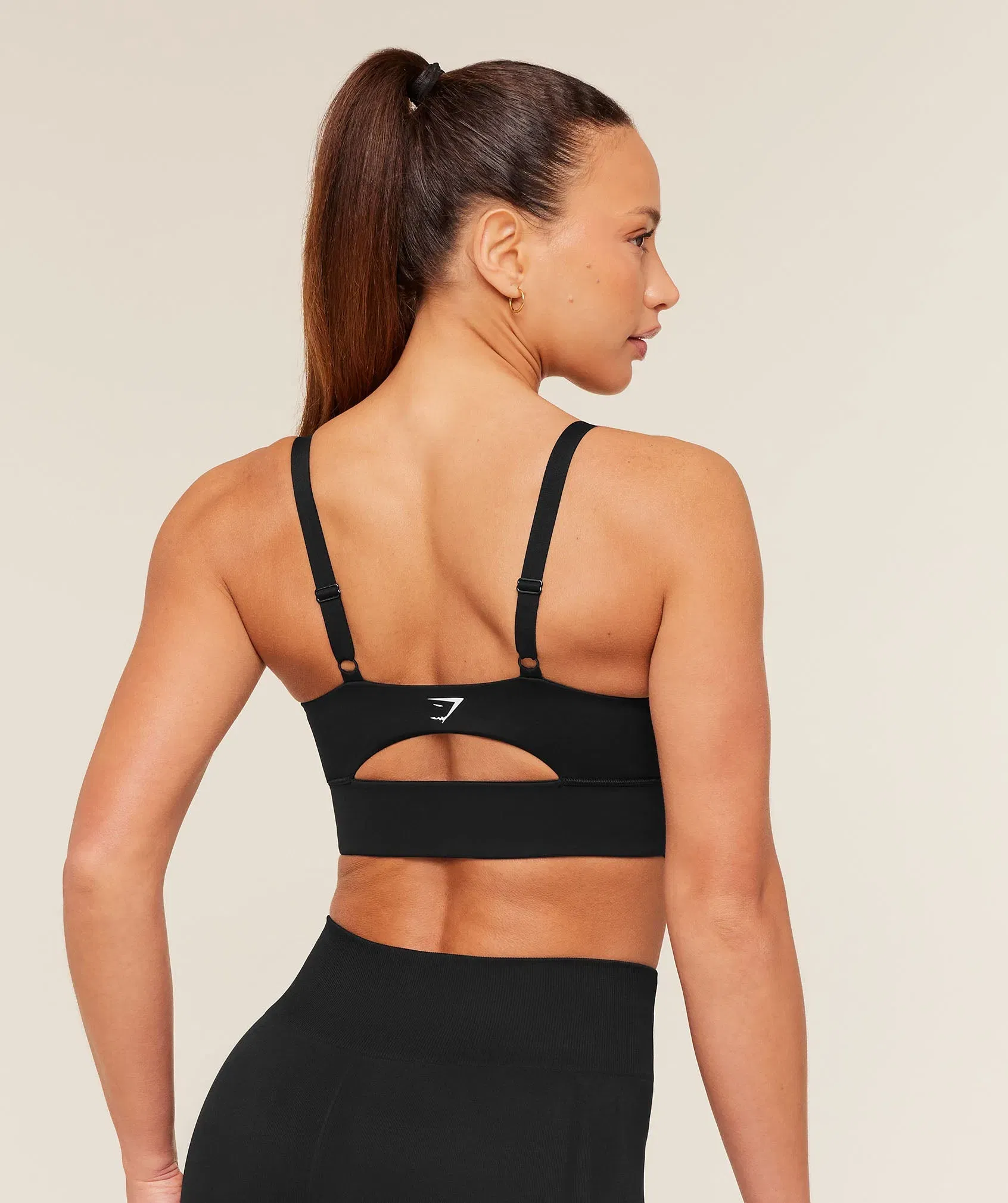 Women's Gymshark Twist Front Sports Bra Black