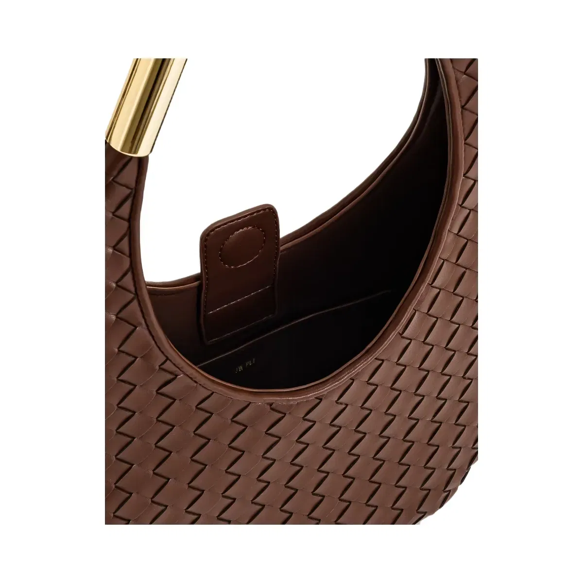 Jw Pei Olivia Hand Woven Metal Handle Hobo Bag Brown