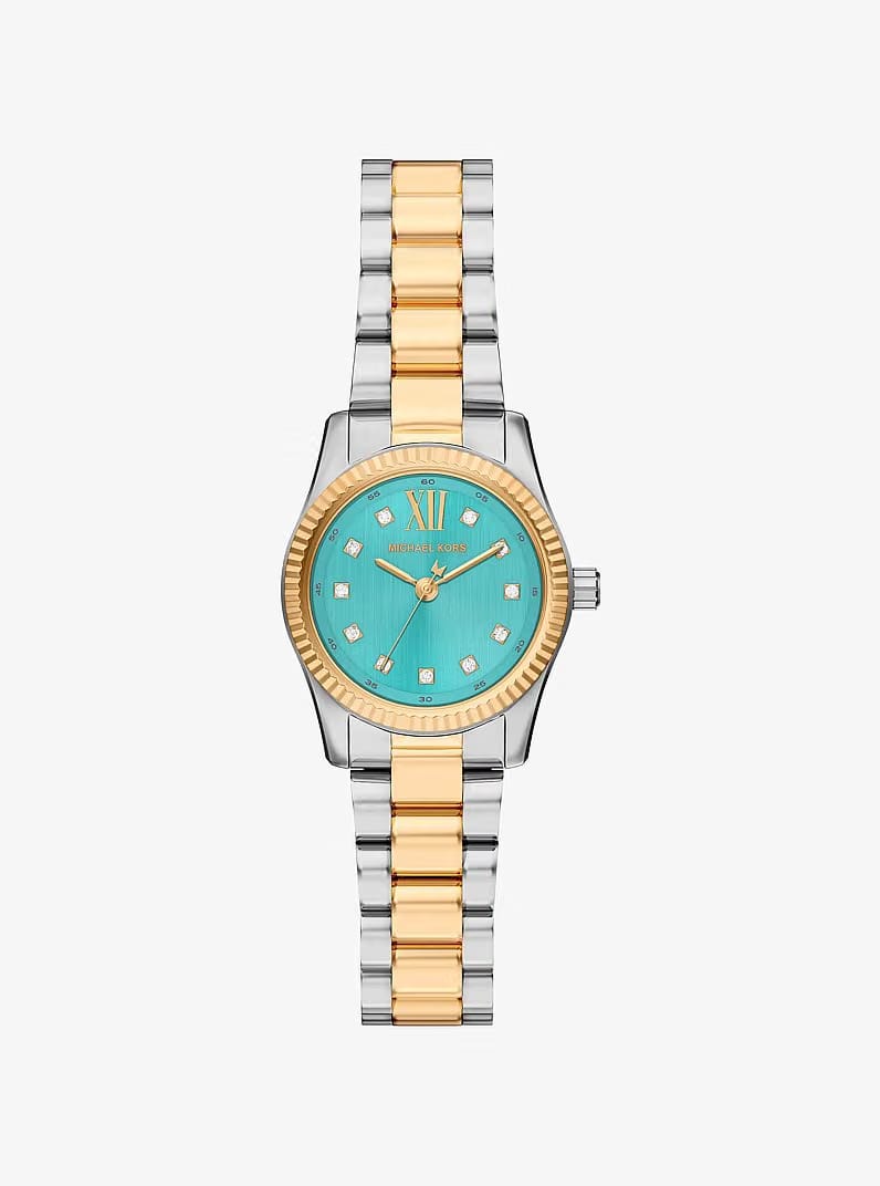 Michael Kors Petite Lexington Pav Two-Tone Watch