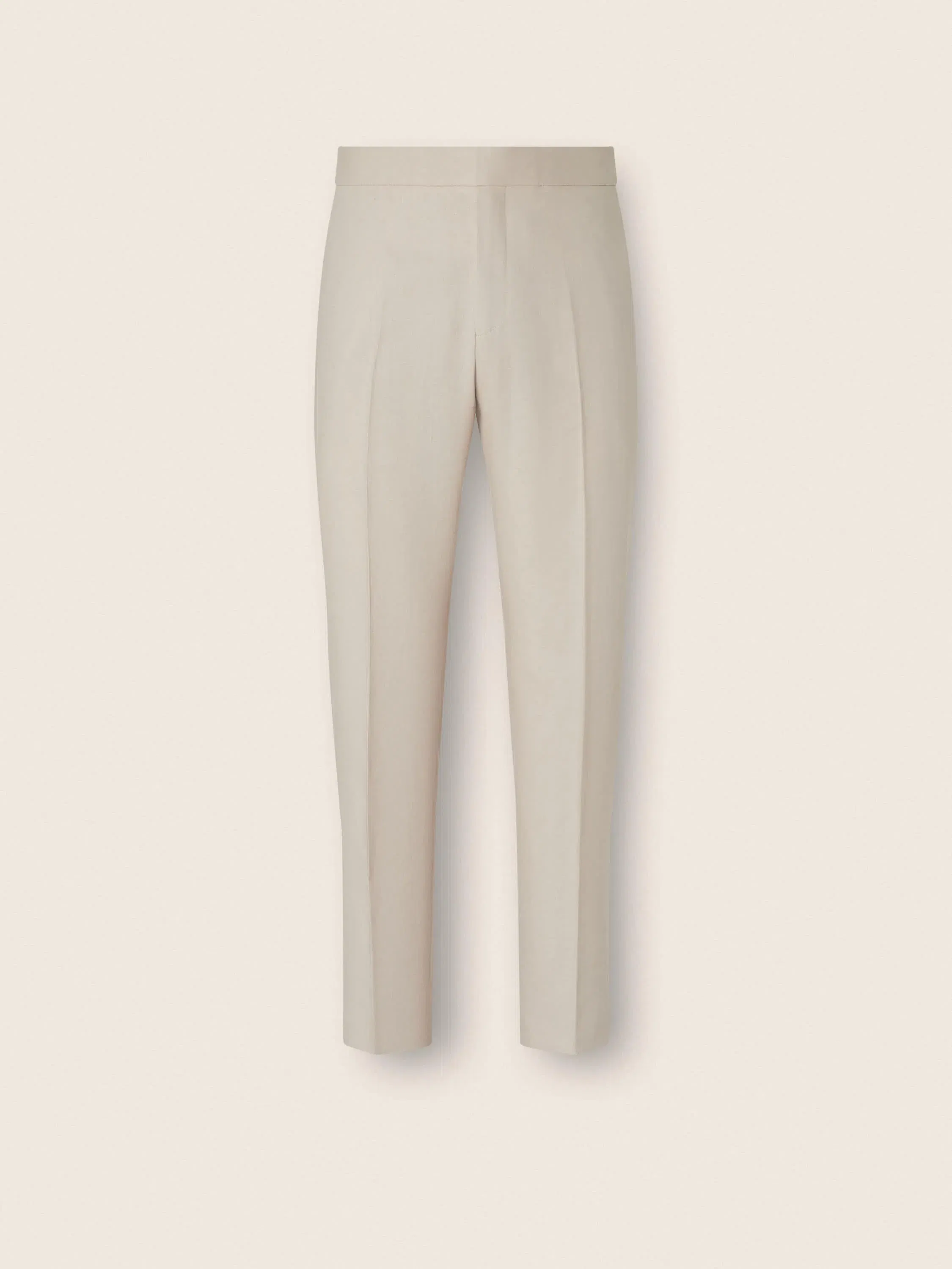 Zegna Ivory Oasi Lino Pants