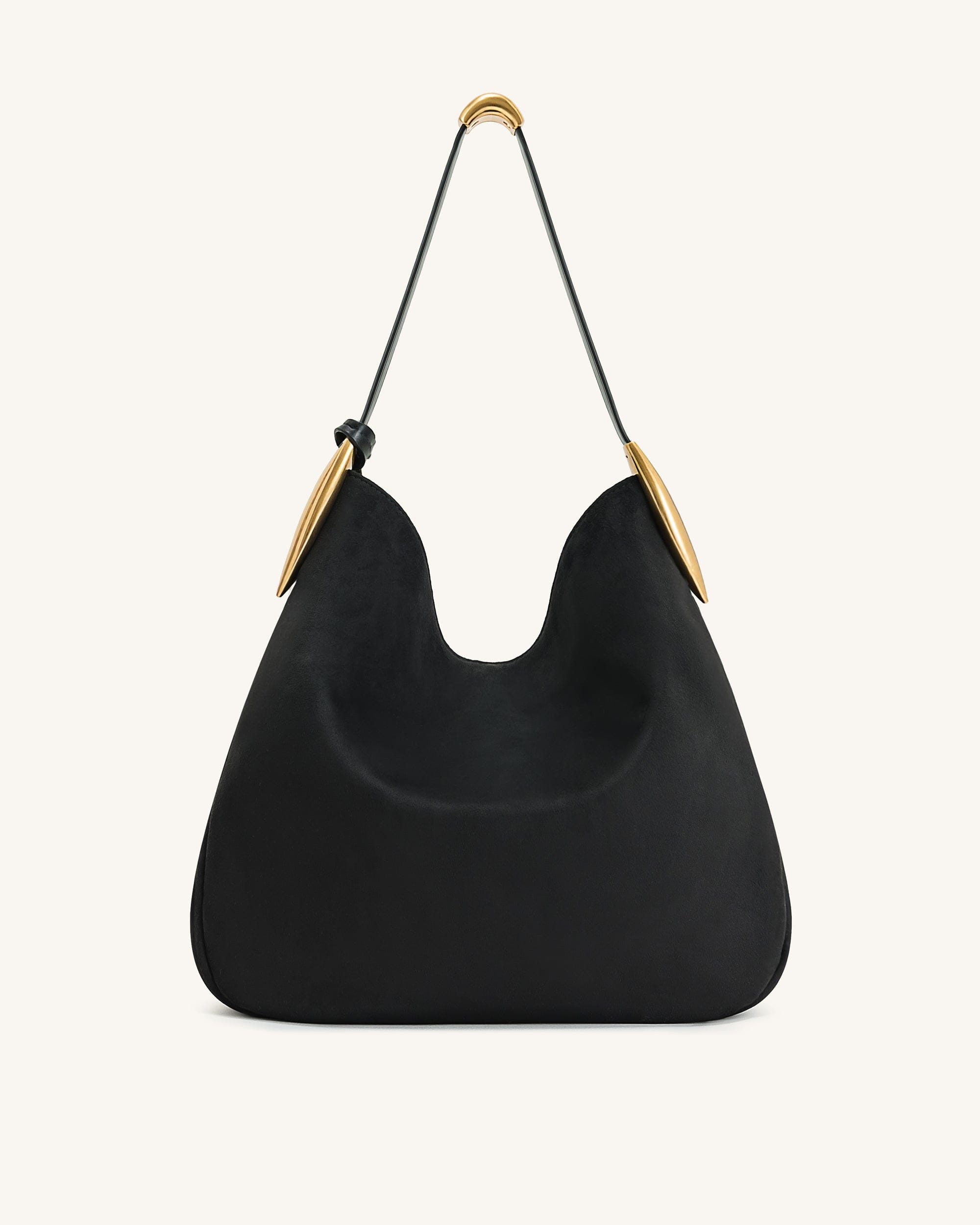 Jw Pei Nina Metal Charm Hobo Bag Black