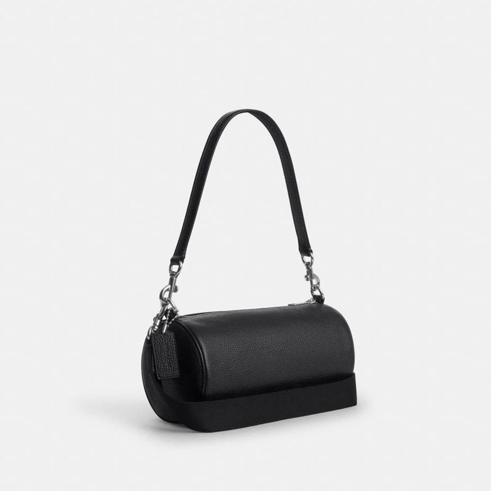 Coach Andre Barrel Bag 24 Silver Black