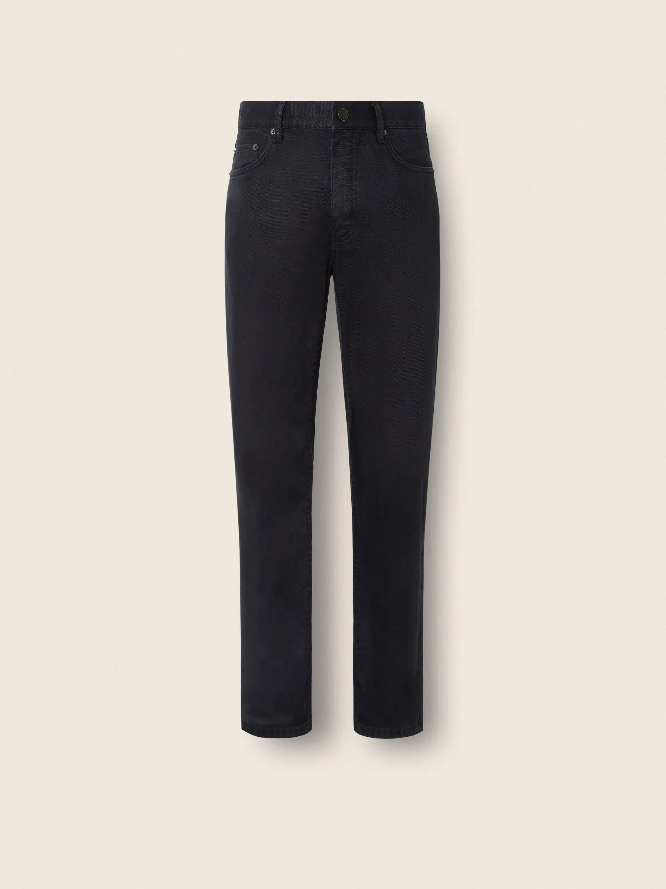Zegna Navy Blue Stretch Cotton And Linen Roccia Pants