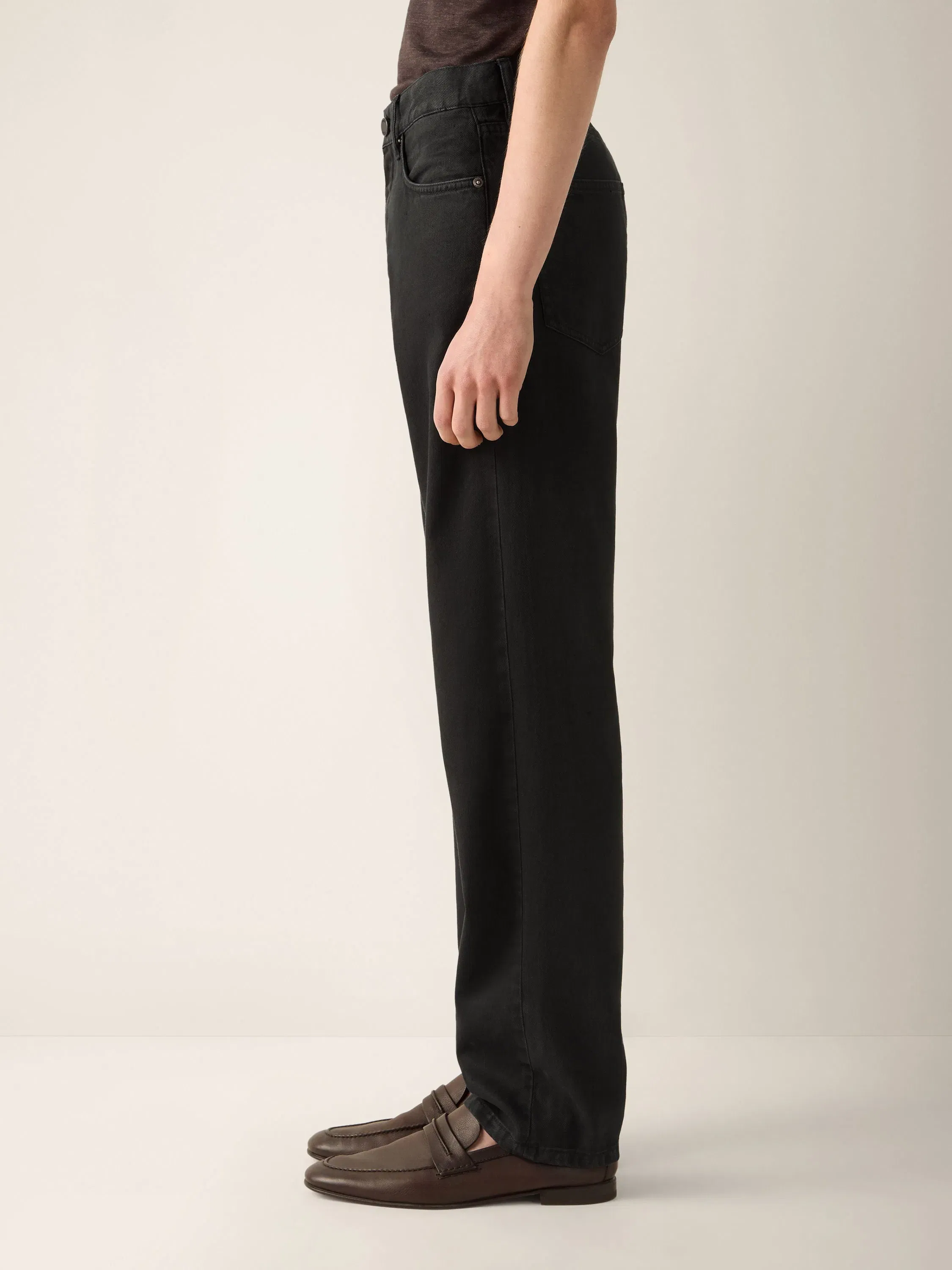 Zegna Navy Blue Stretch Cotton And Linen Roccia Pants