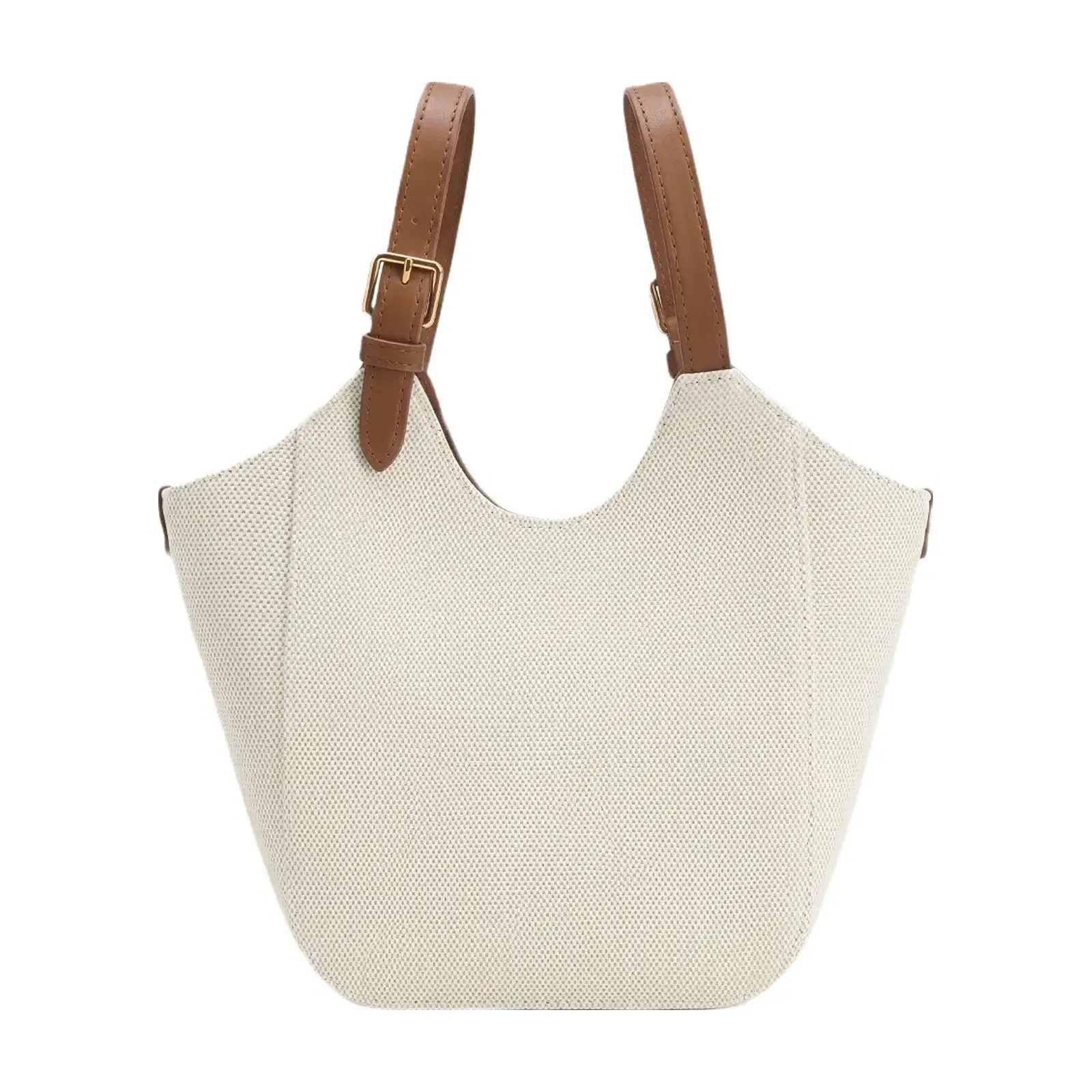 Jw Pei Ines Padlock Tote Bag Brown Canvas