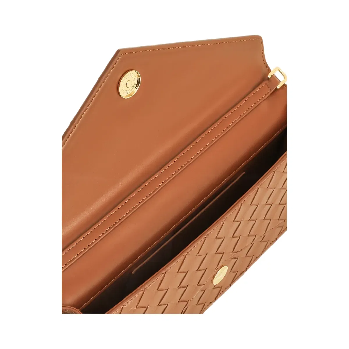 Jw Pei Celeste Woven Textured Envelope Top Handle Bag Brown