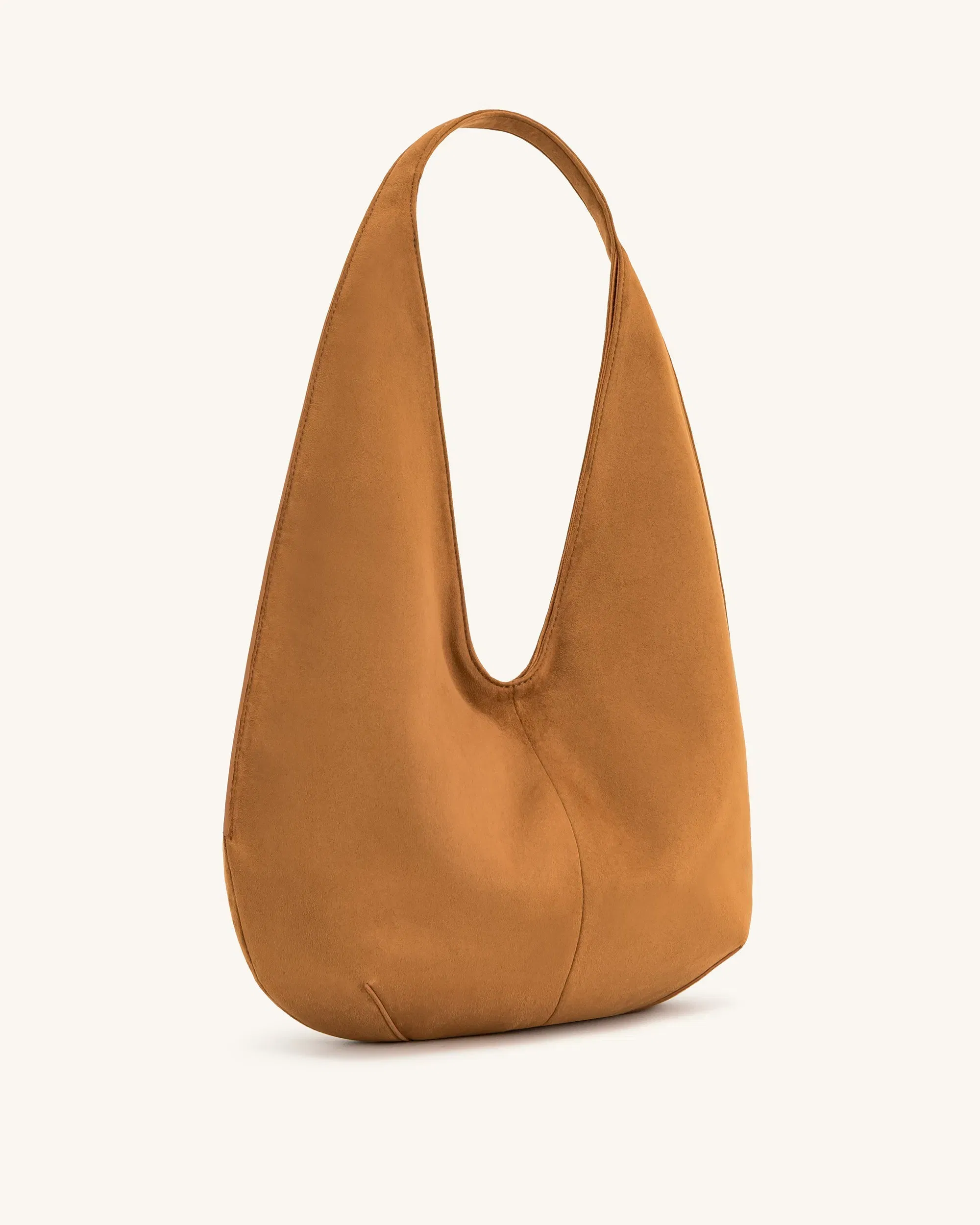 Jw Pei Dara Faux Suede Hobo Bag Yellowish Brown