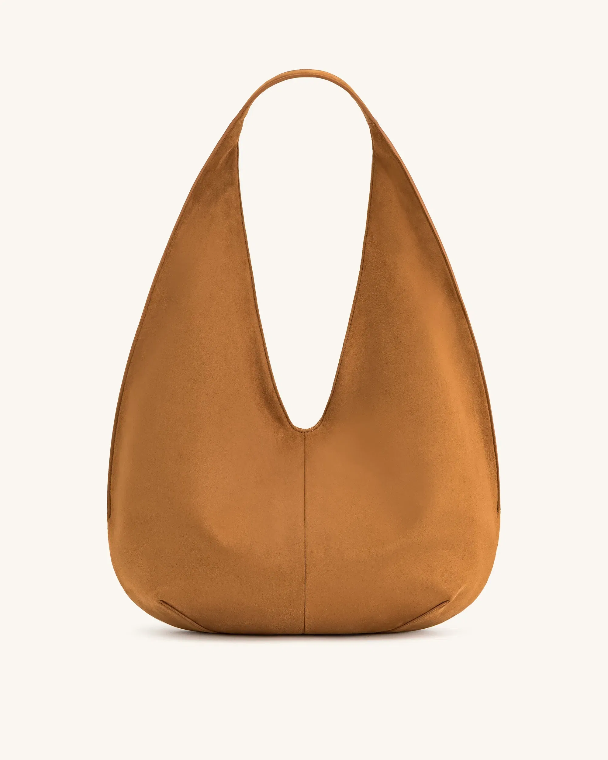 Jw Pei Dara Faux Suede Hobo Bag Yellowish Brown