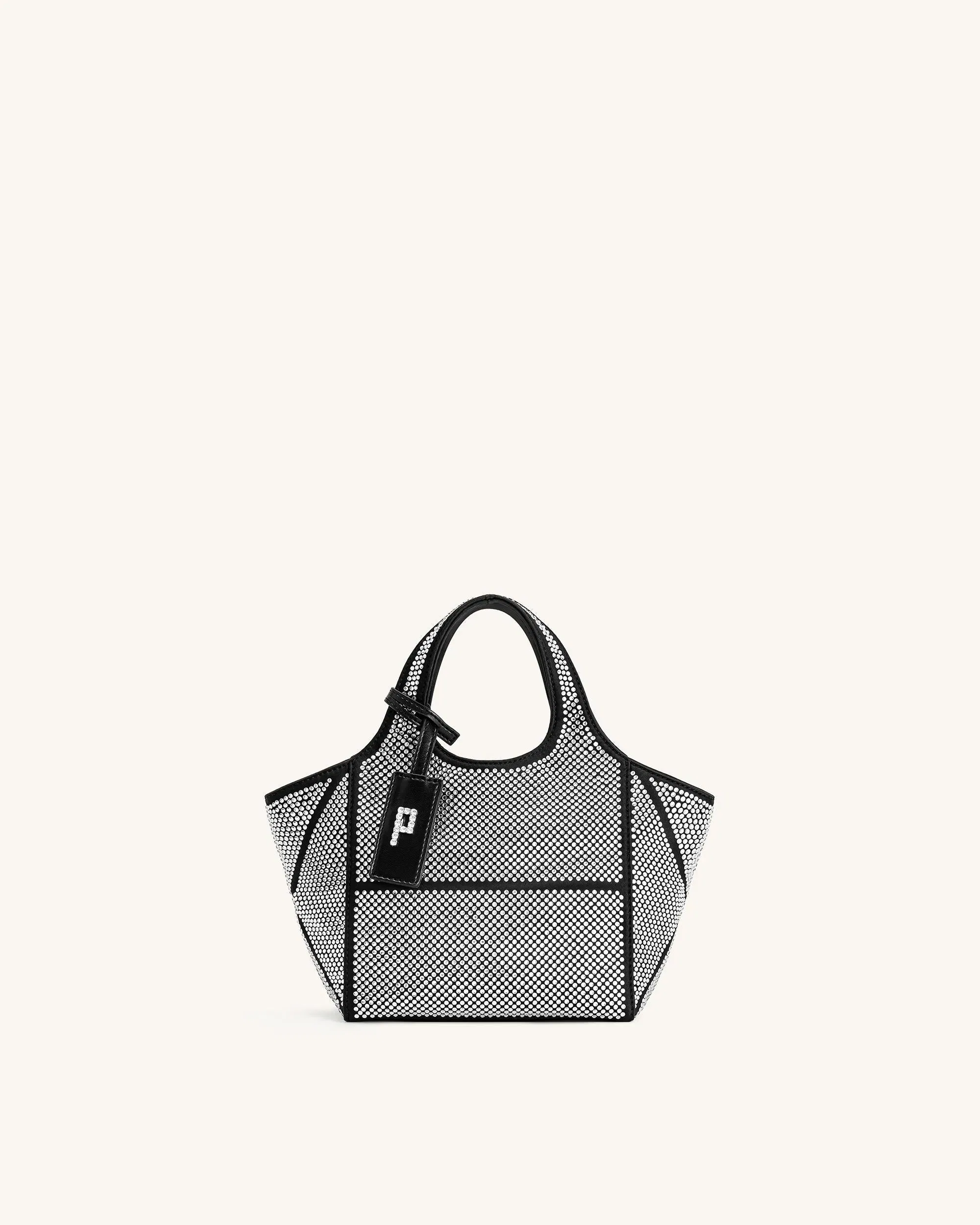 Jw Pei Eliana Artificial Crystal Mini Tote Bag Anthracite