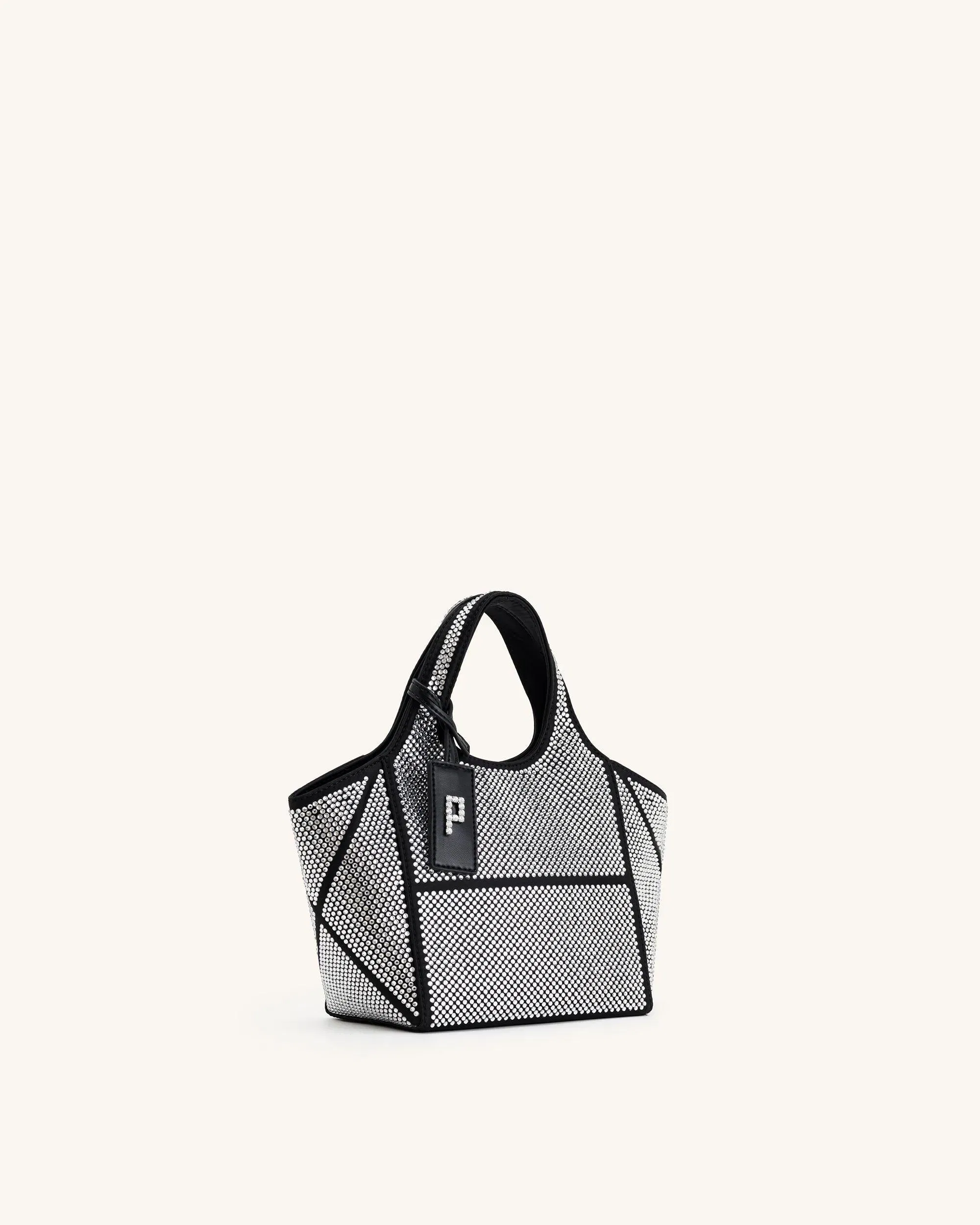 Jw Pei Eliana Artificial Crystal Mini Tote Bag Anthracite