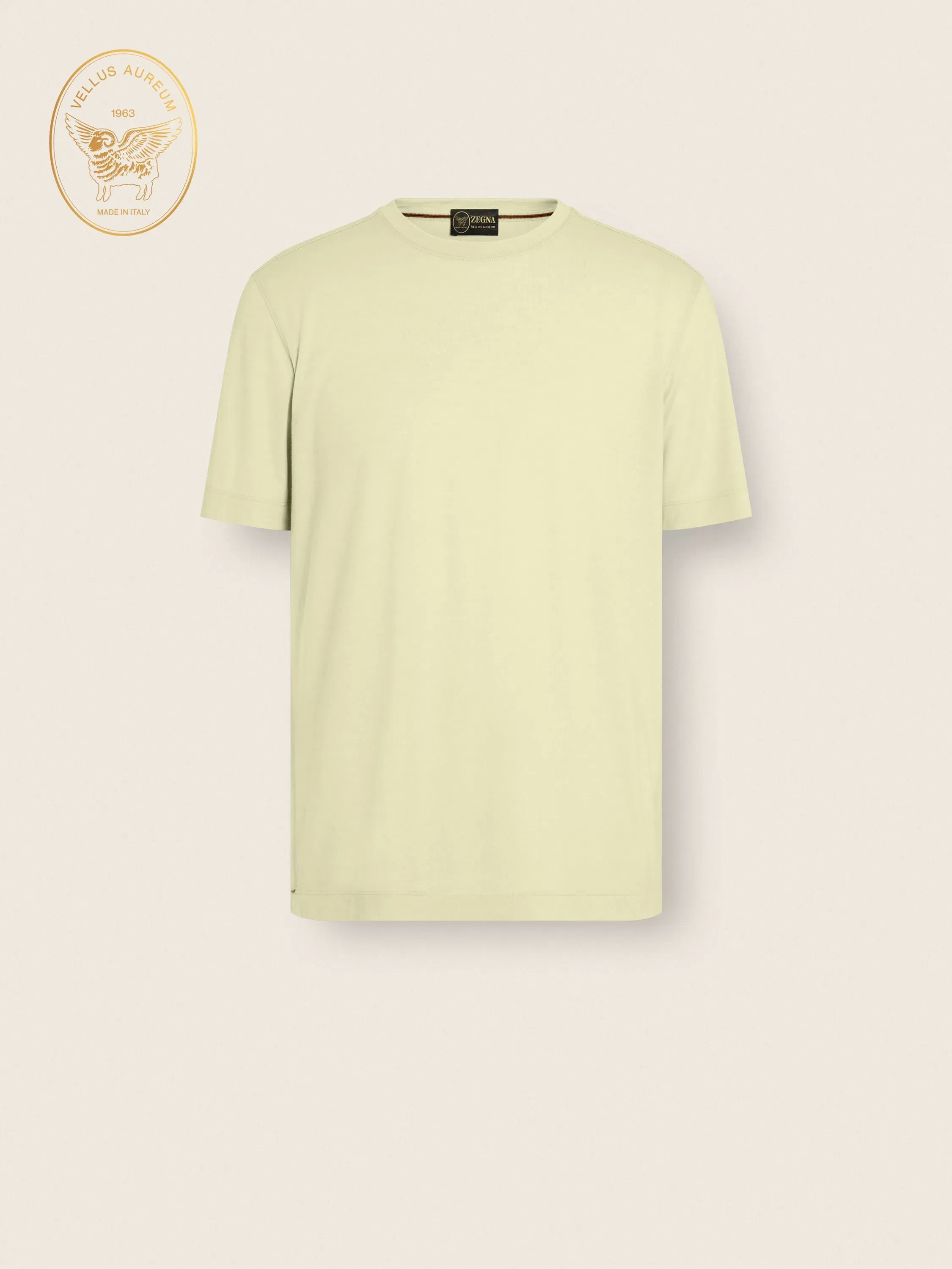 Zegna Light Yellow Vellus Aureum T-Shirt