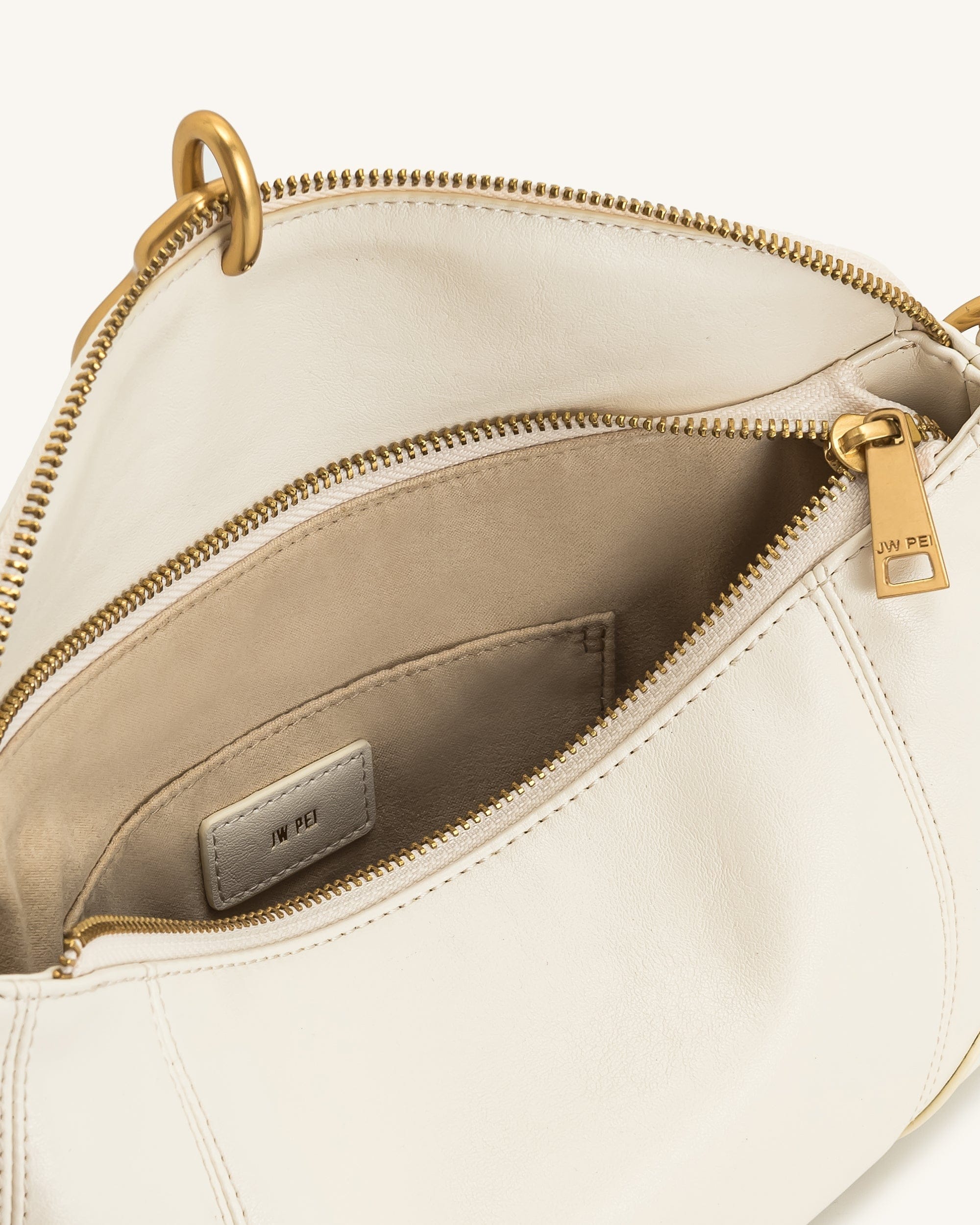 Jw Pei Jayla Metal Pendant Embellished Shoulder Bag White