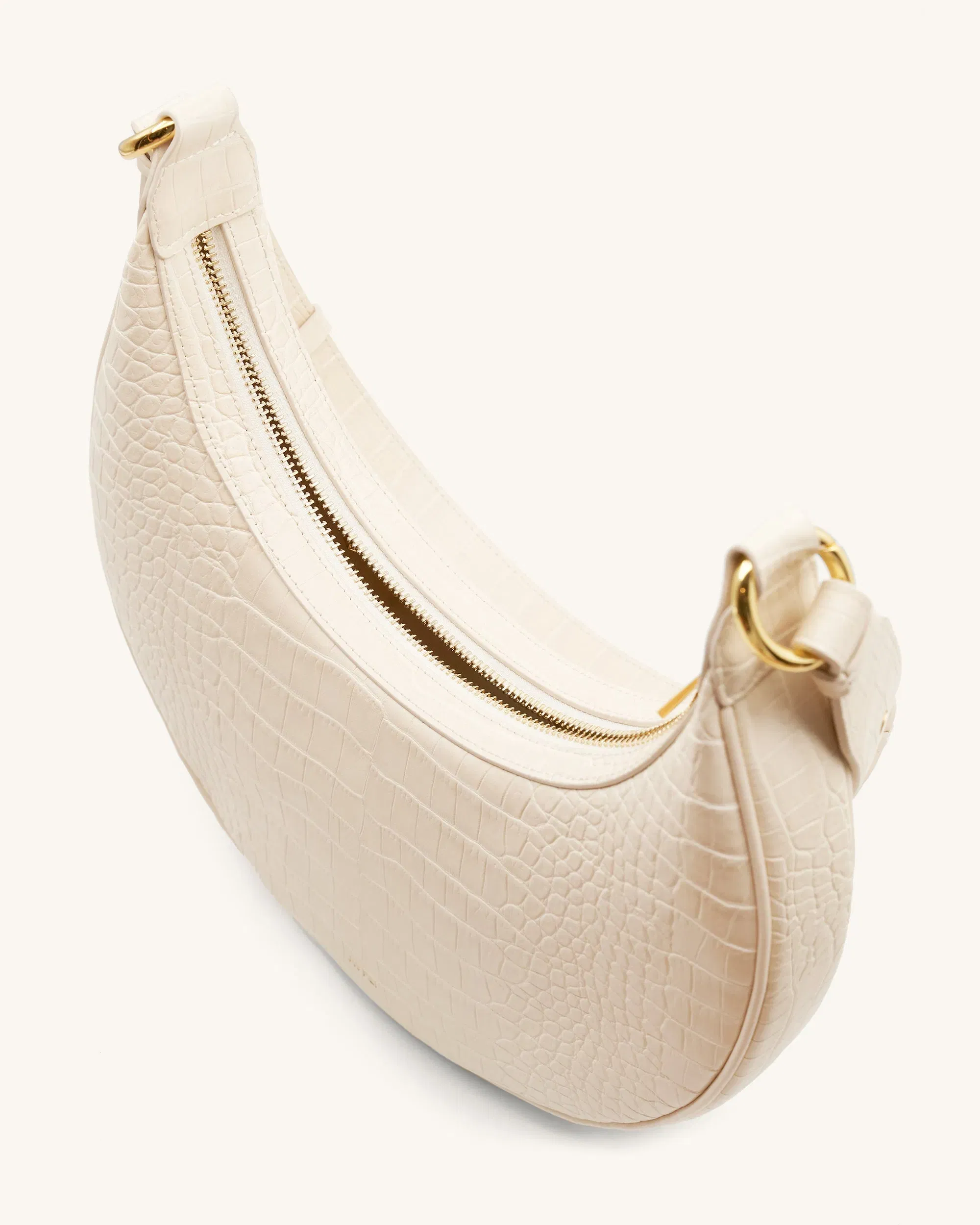 Jw Pei Carly Saddle Bag Ivory Croc
