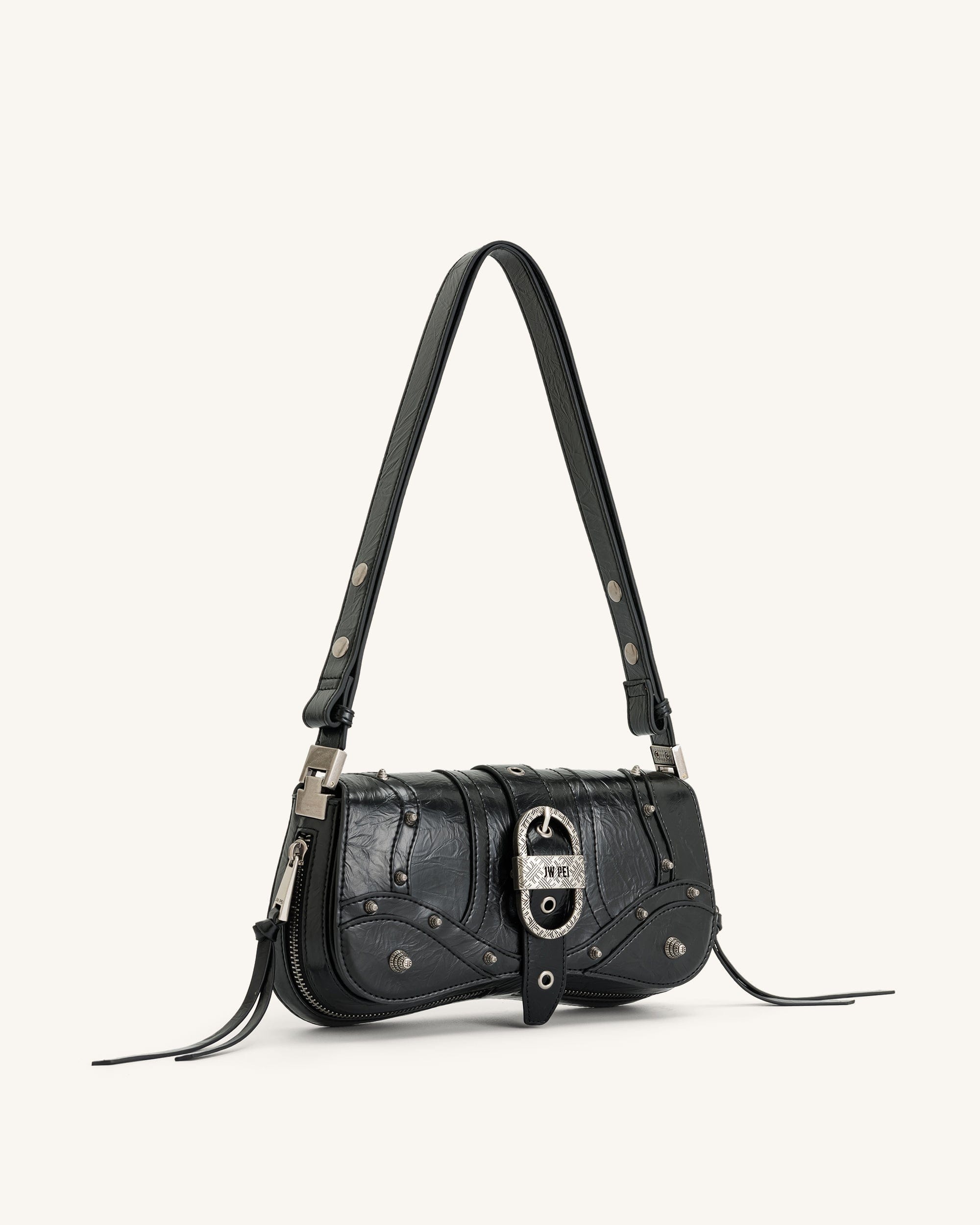 Jw Pei Joy Crushed Shoulder Bag Black