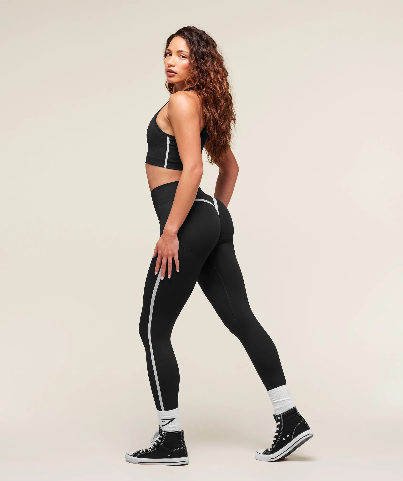 Women's Gymshark Lift Campus Seamless Leggings Black