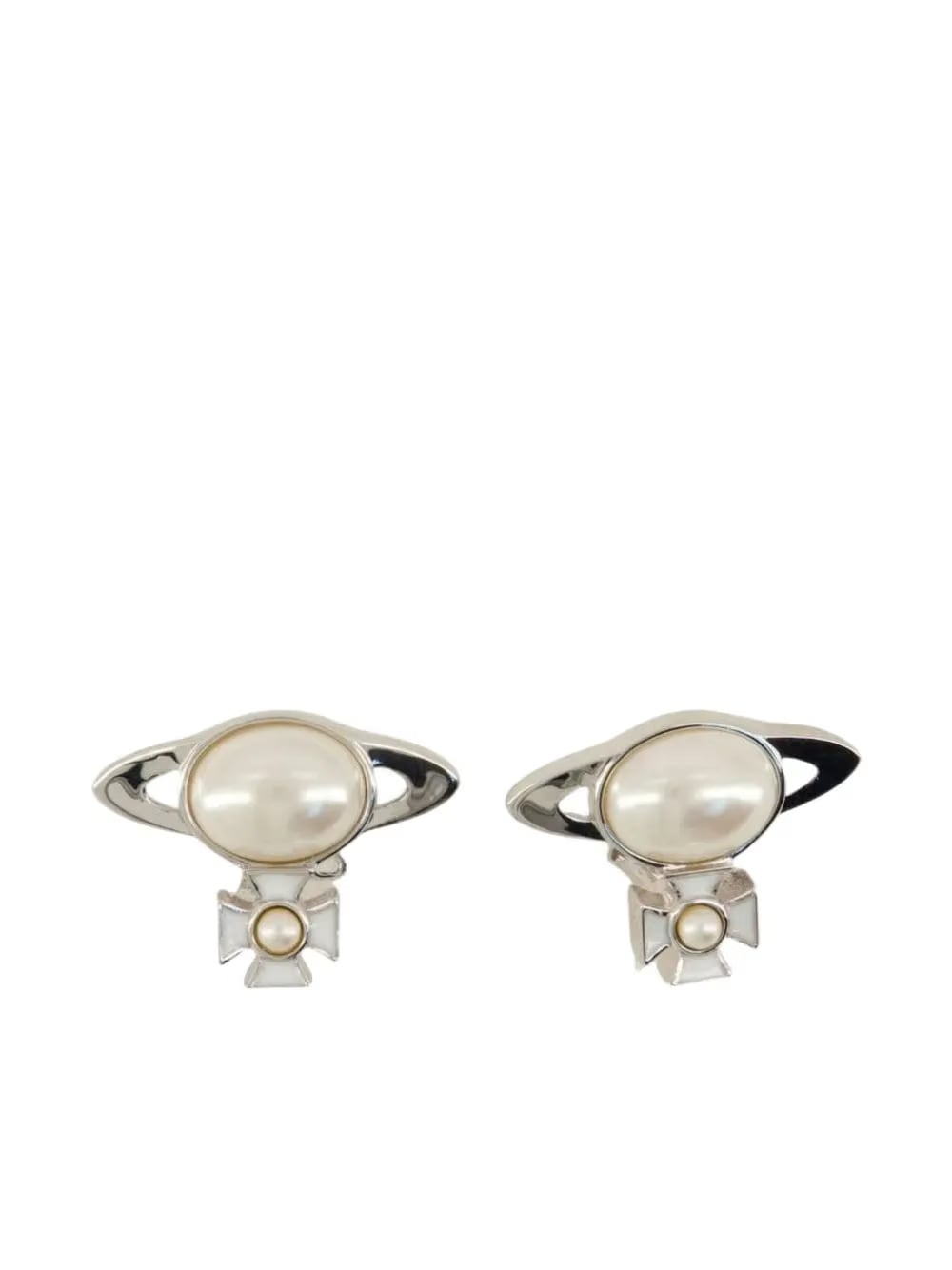 Orb pearl earrings