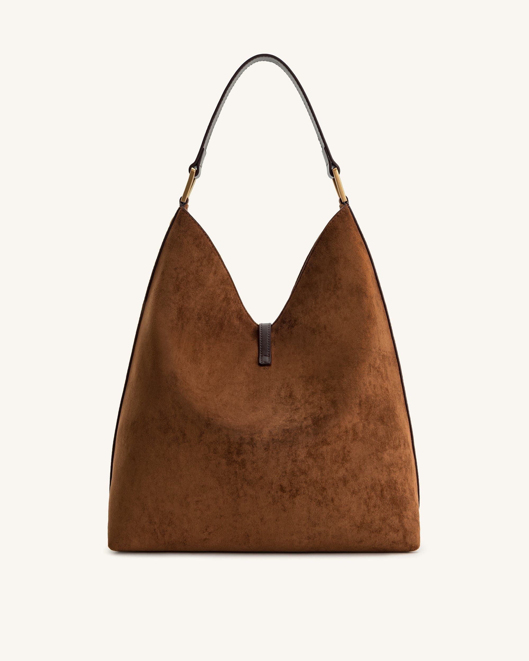 Jw Pei Aria Faux Suede Shoulder Bag Brown