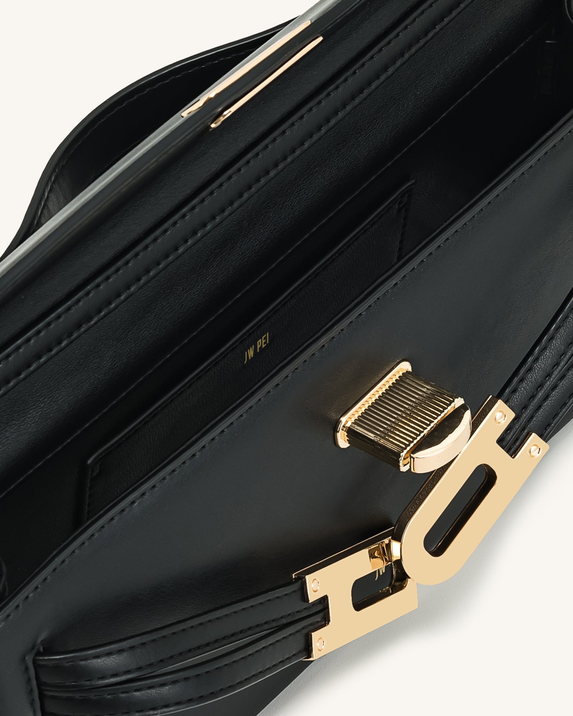 Jw Pei Bria Structured Top Handle Bag Black