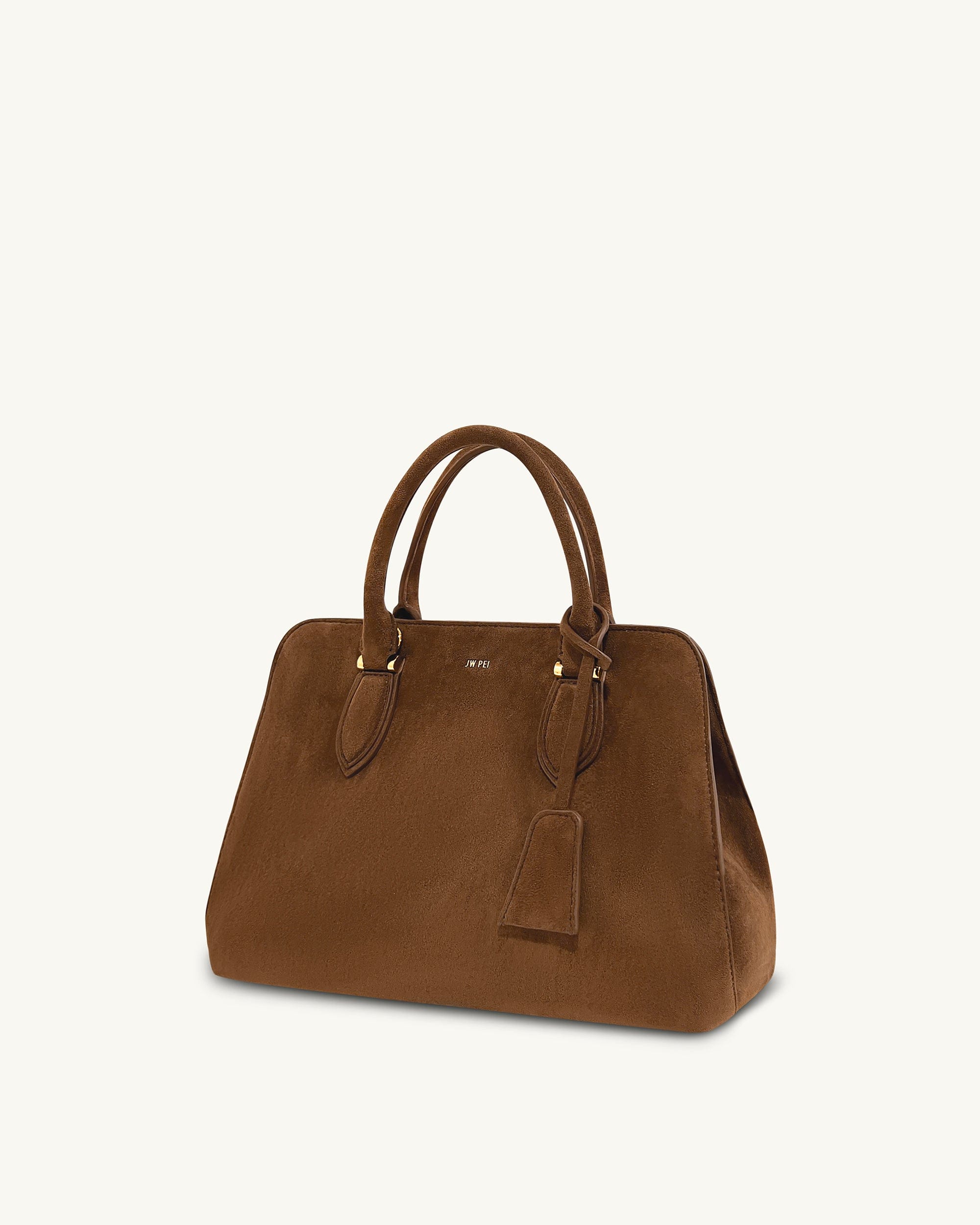 Jw Pei Lara Faux Suede Tote Bag Brown