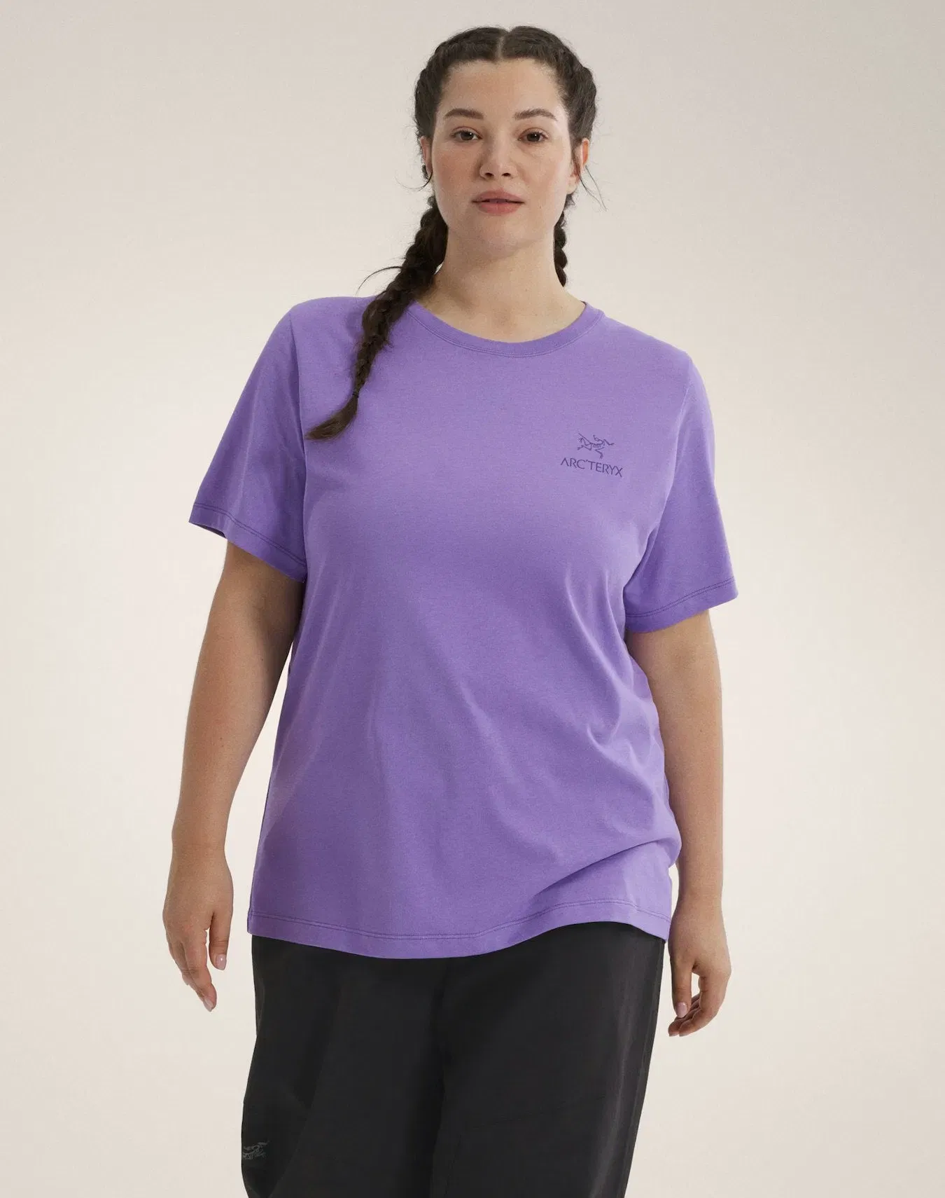 Arc'teryx Outlet Kragg SL Cotton Emblem Crew Shirt SS Women's Aster