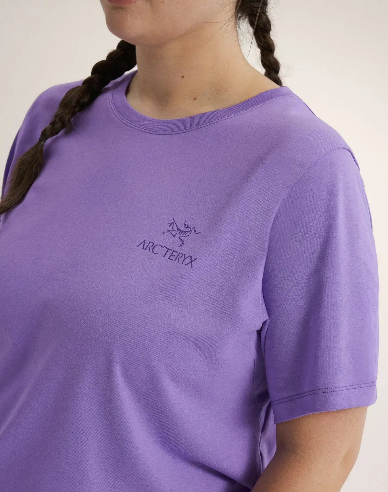 Arc'teryx Outlet Kragg SL Cotton Emblem Crew Shirt SS Women's Aster