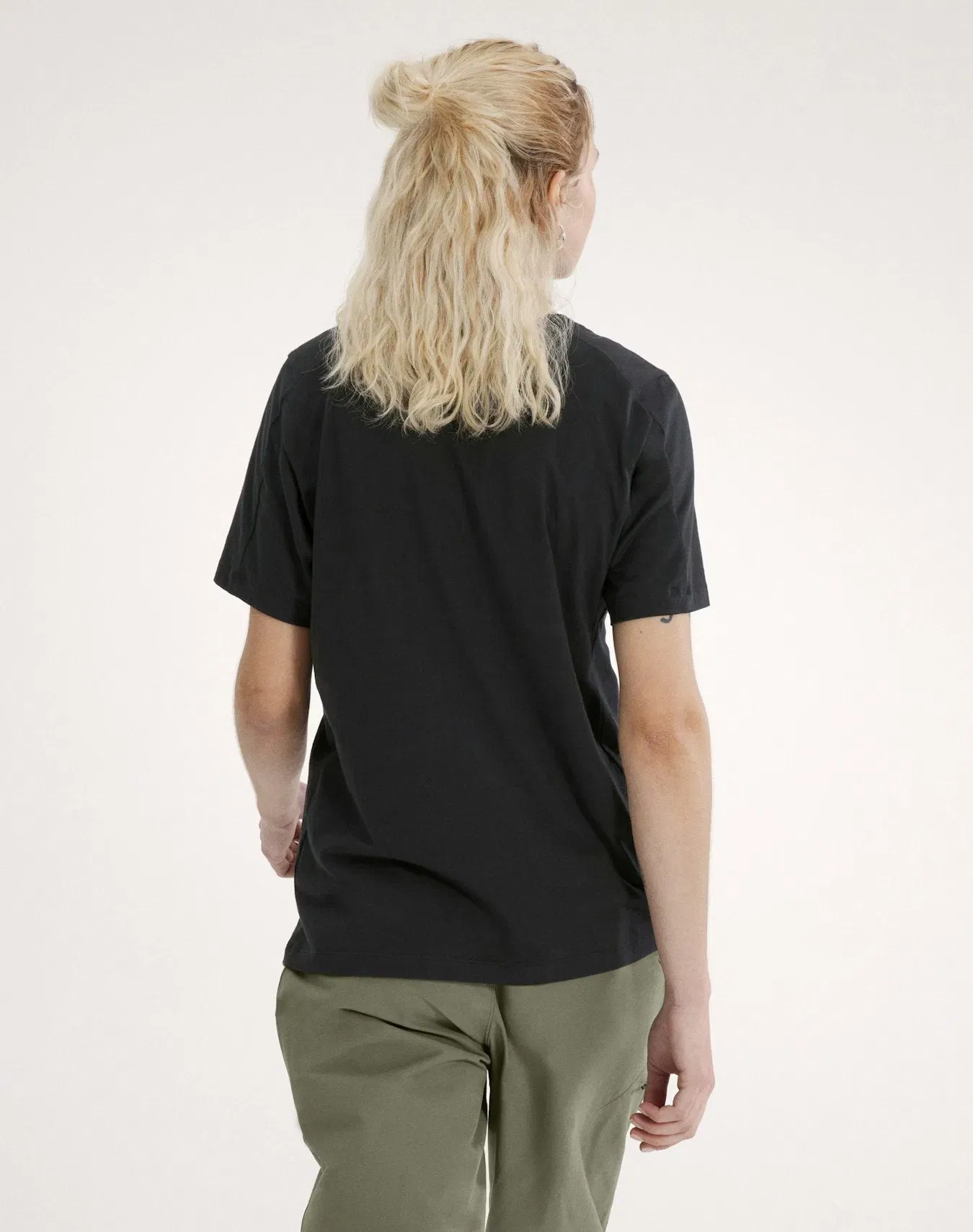 Arc'teryx Kragg SL Cotton Emblem Crew Shirt SS Women's Black