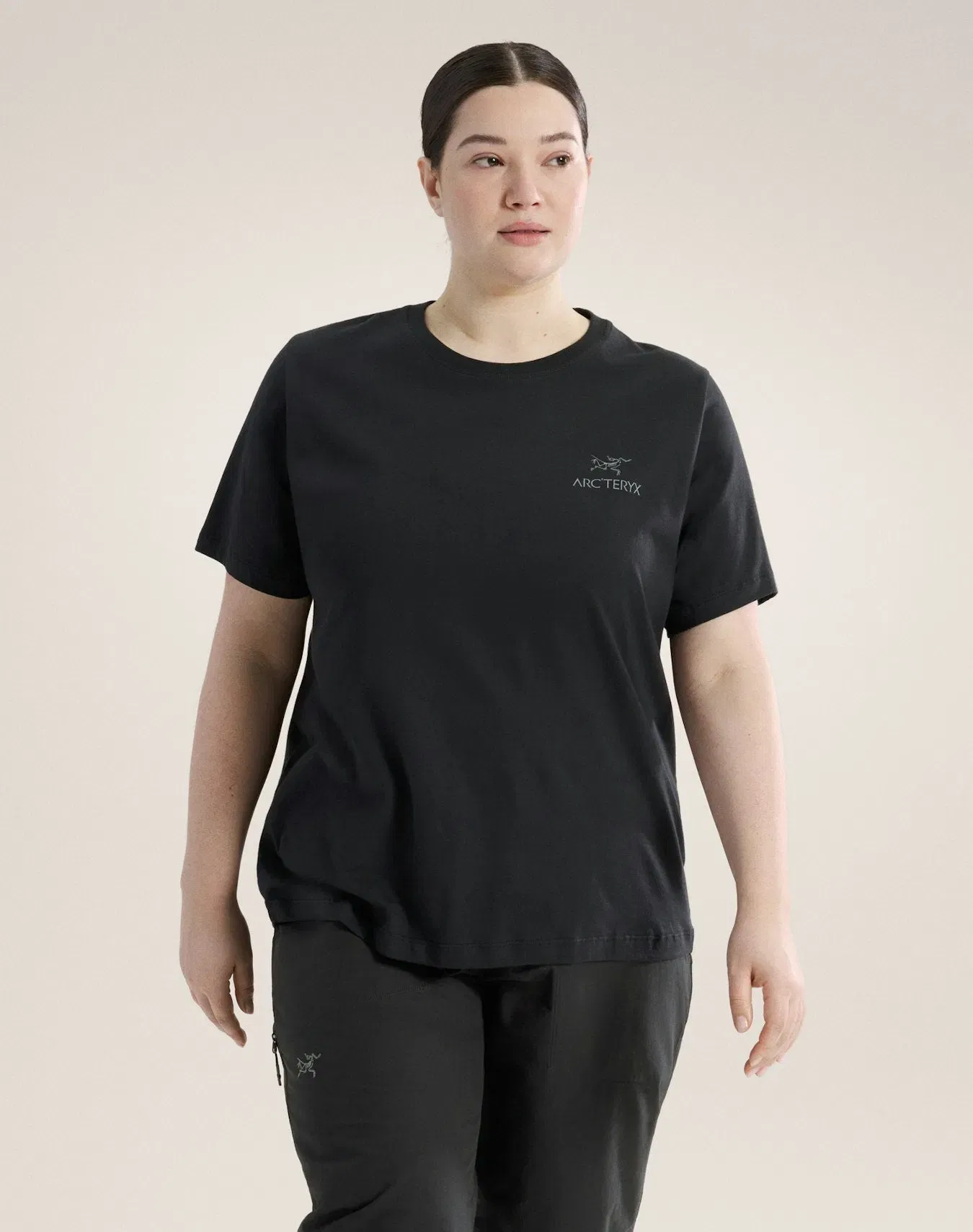 Arc'teryx Kragg SL Cotton Emblem Crew Shirt SS Women's Black