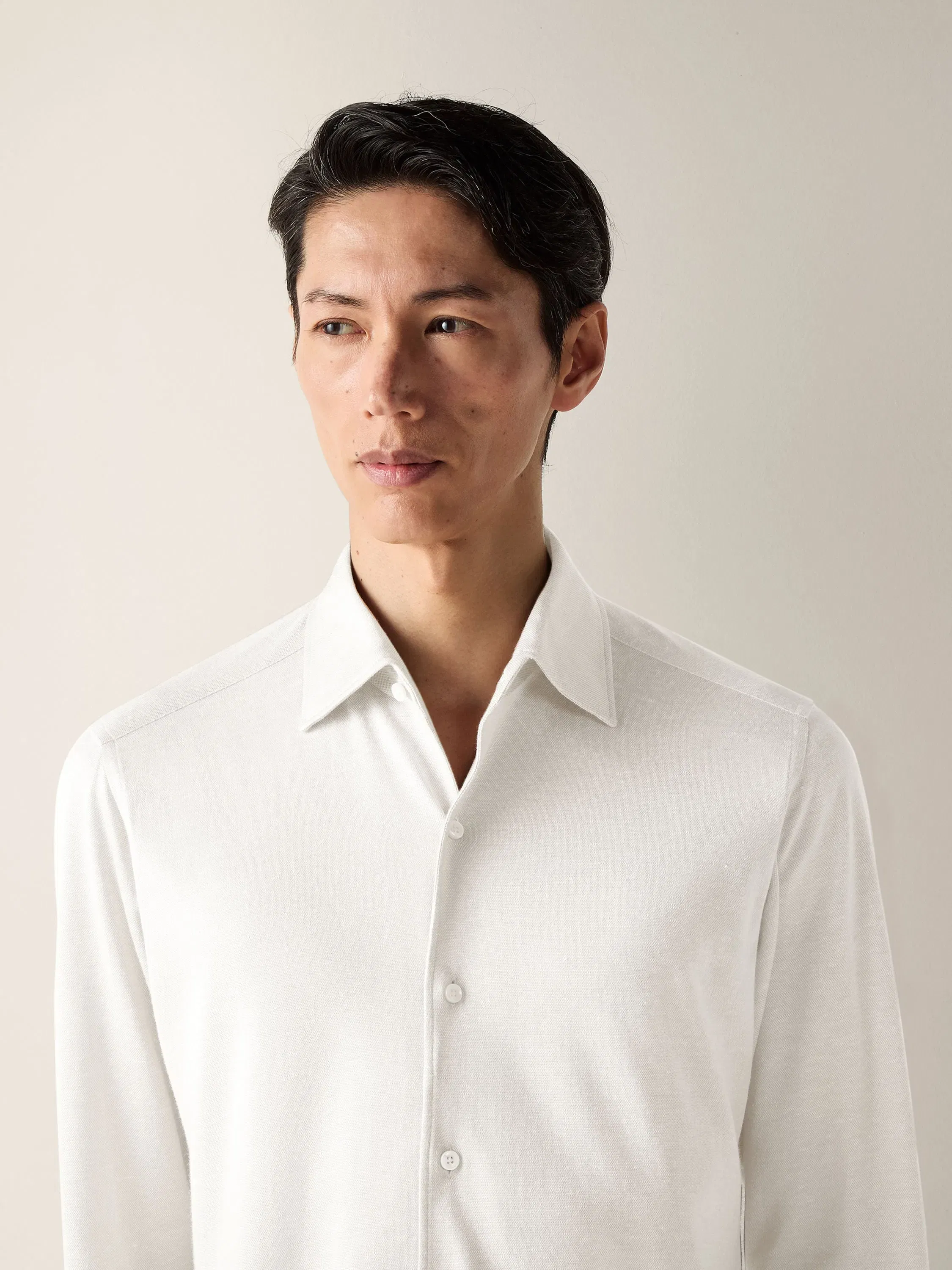 Zegna Silk Linen And Cotton Shirt