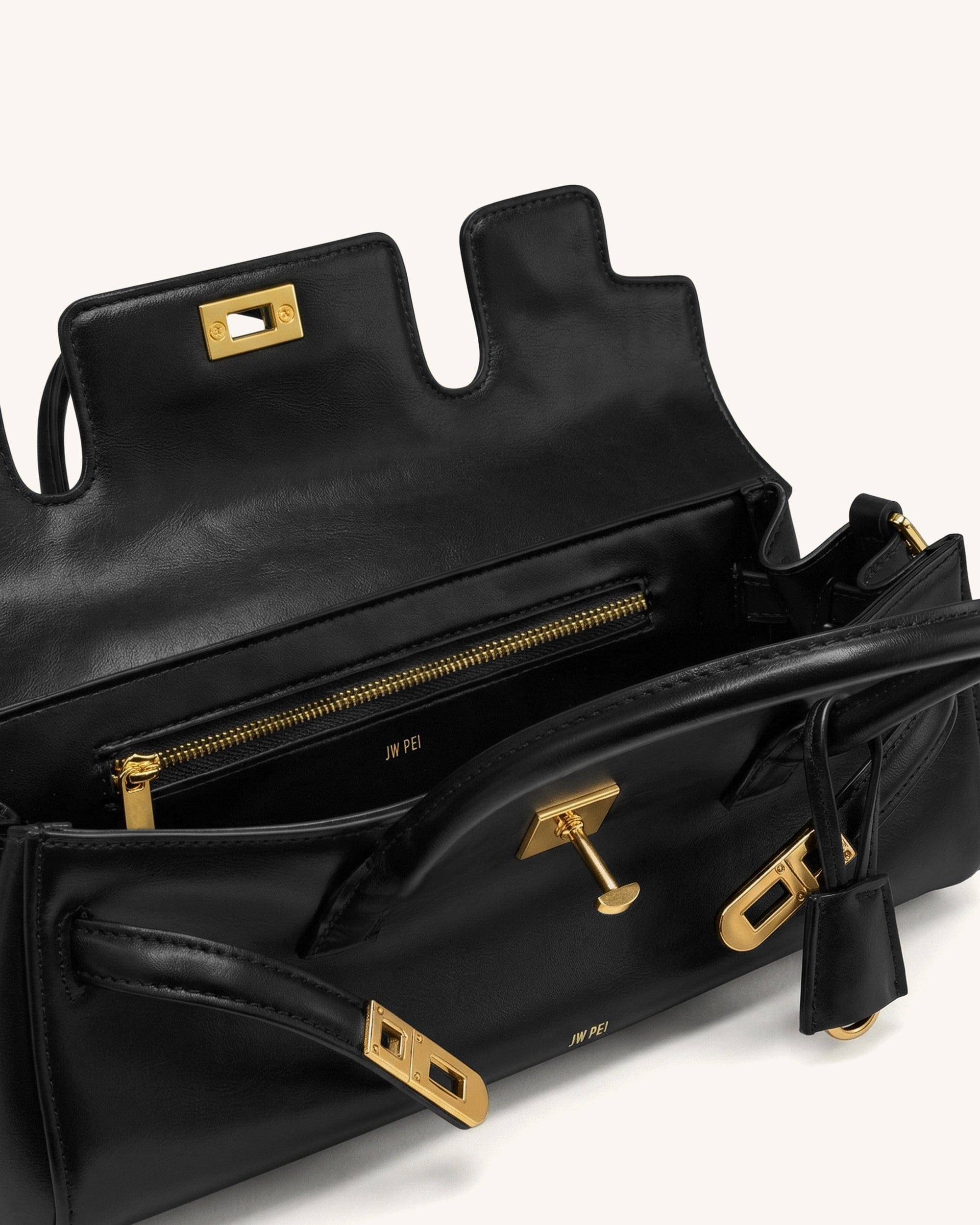 Jw Pei Yara Small Top Handle Shoulder Bag Black