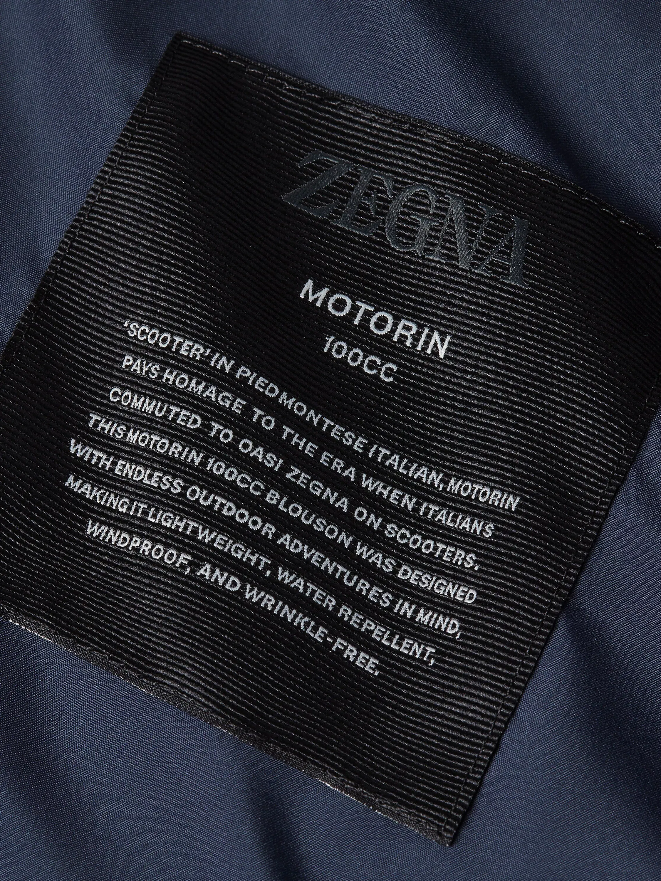 Zegna Microfiber Motorin 100Cc Blouson