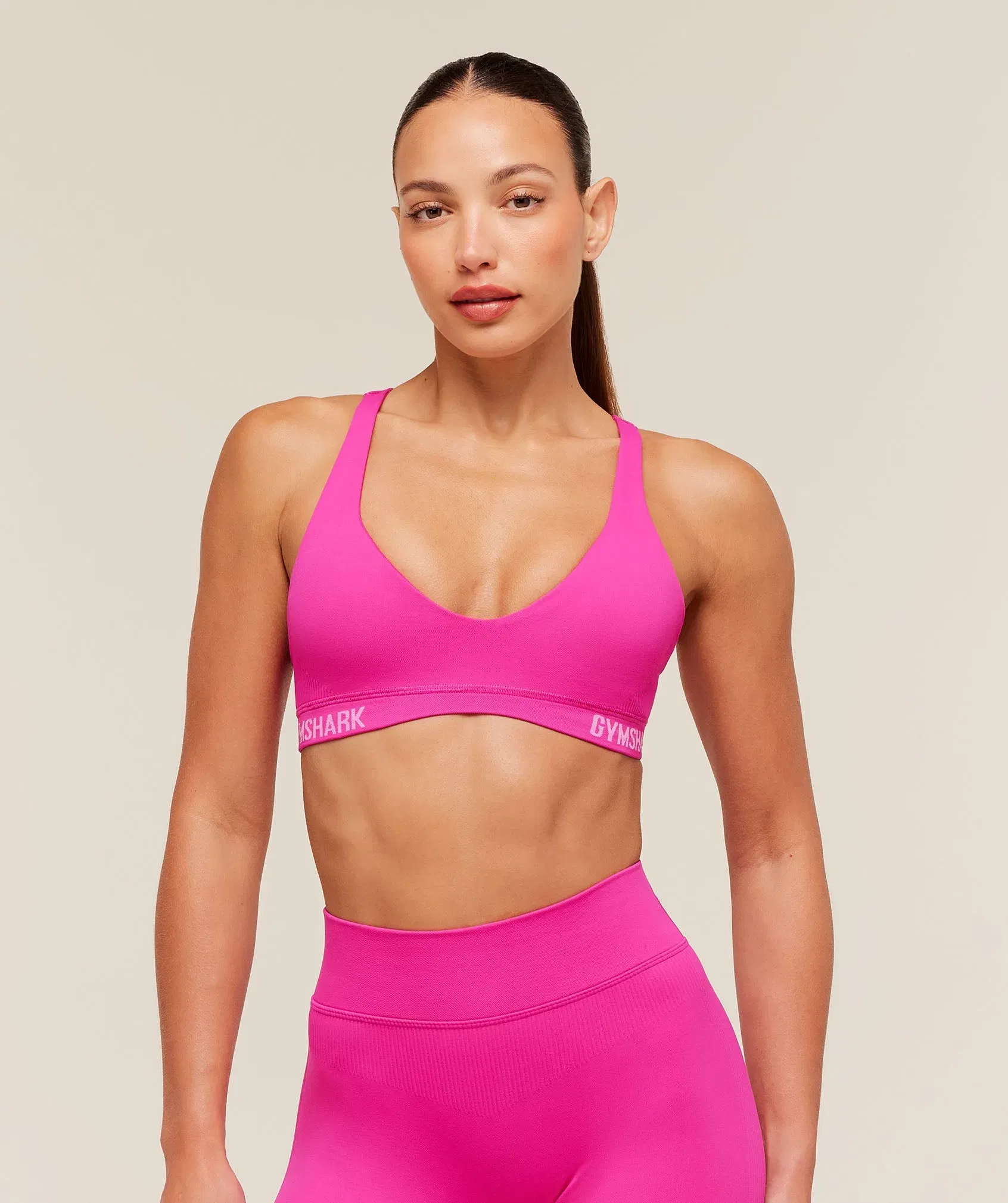 Women's Gymshark Flex V4 Sports Bra Super-Set Pink