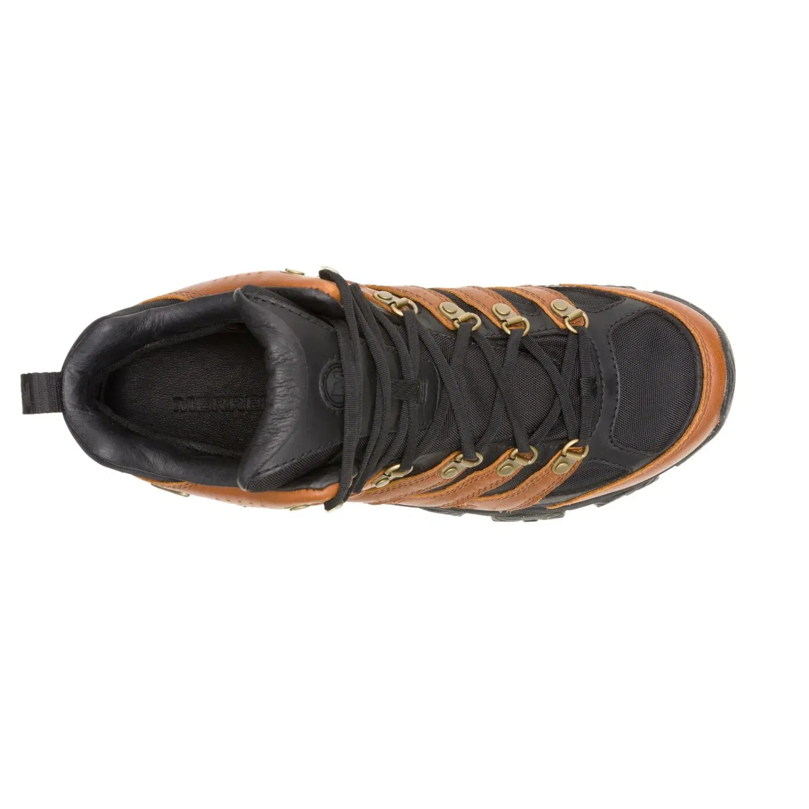 Merrell Men's Moab 3 Luxe Leather Mid Waterproof Black/Brown