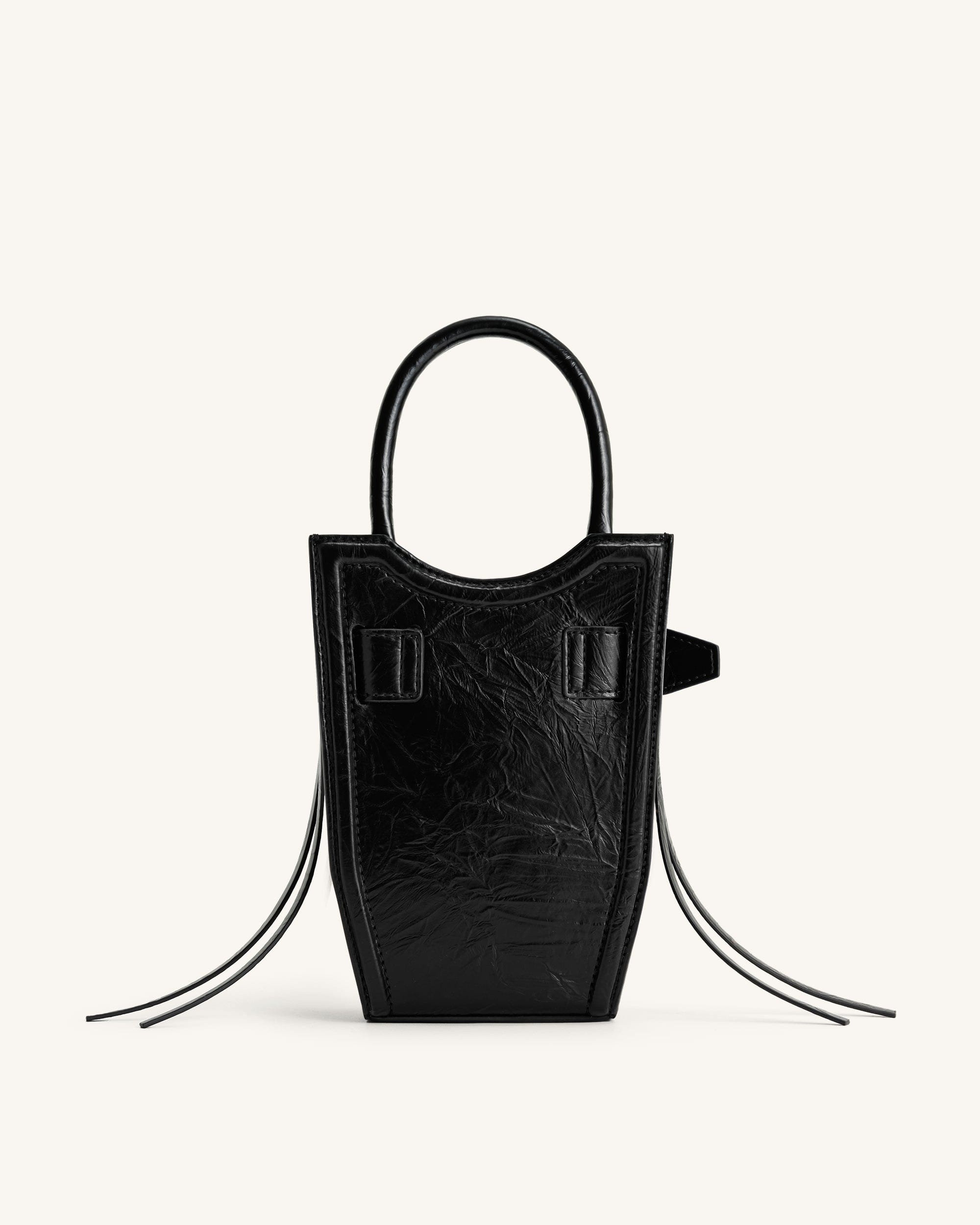 Jw Pei Fei Crushed Straps Phone Bag Black
