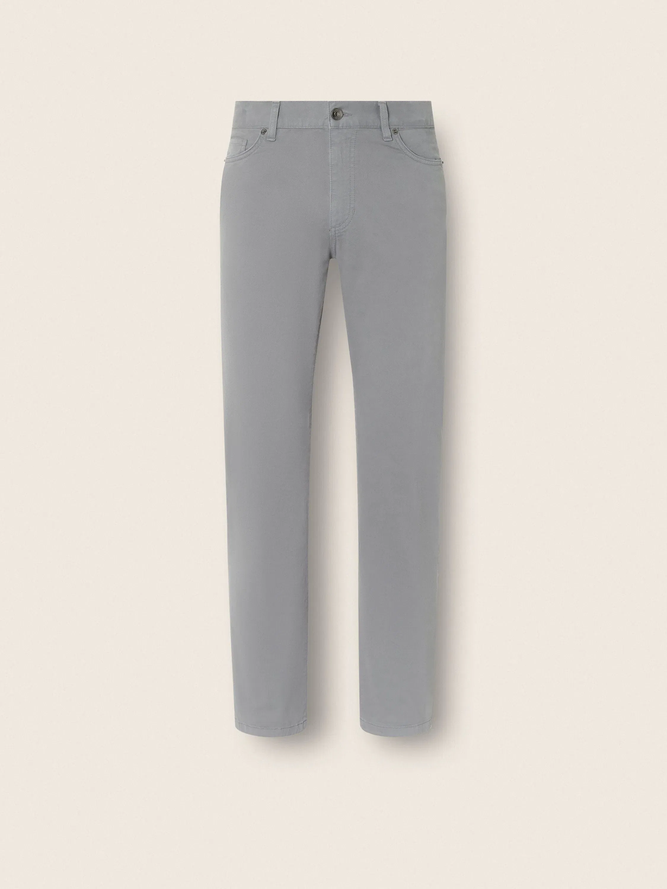 Zegna Light Grey Stretch Cotton Roccia Pants