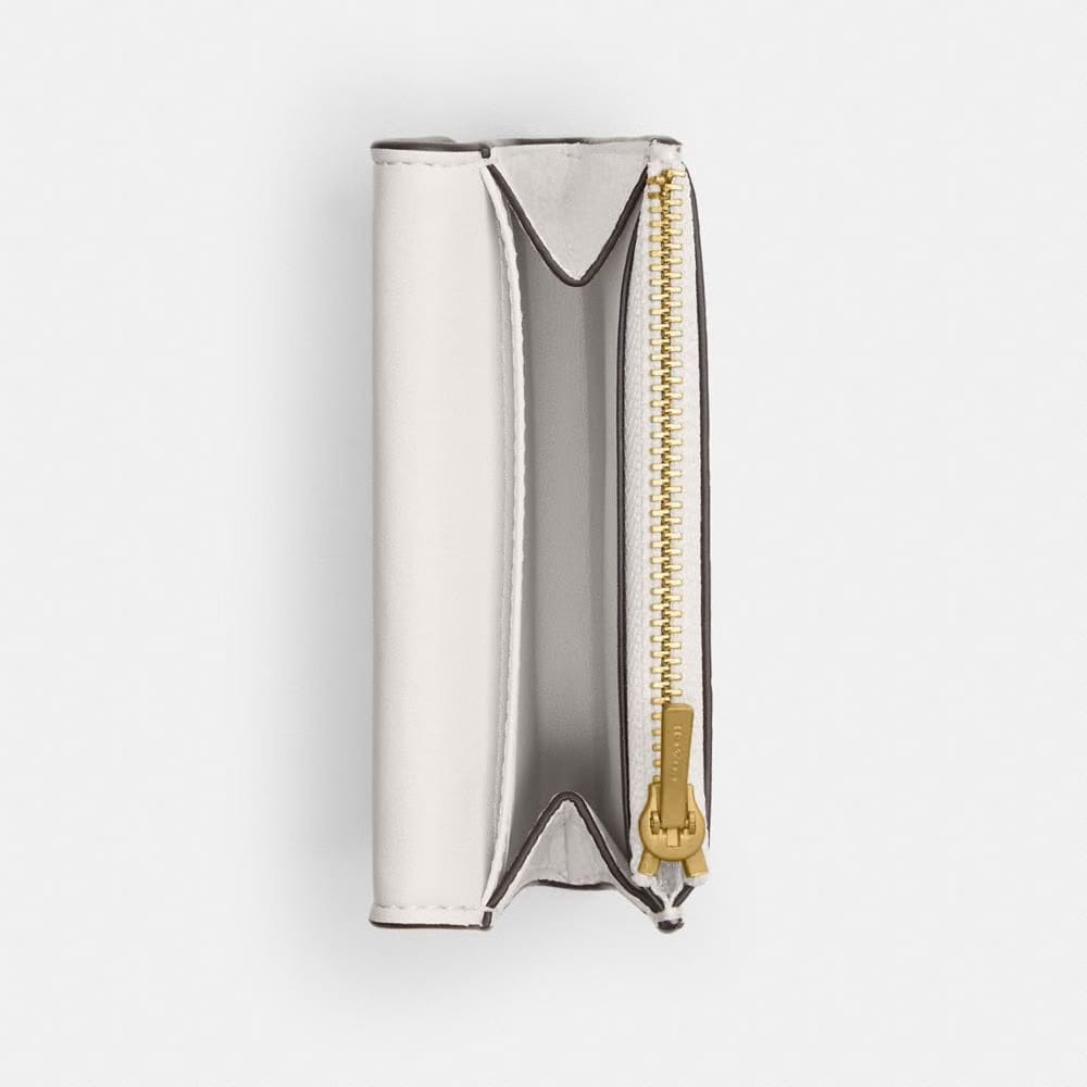 Coach Essential Flap Card Case Brass Chalk