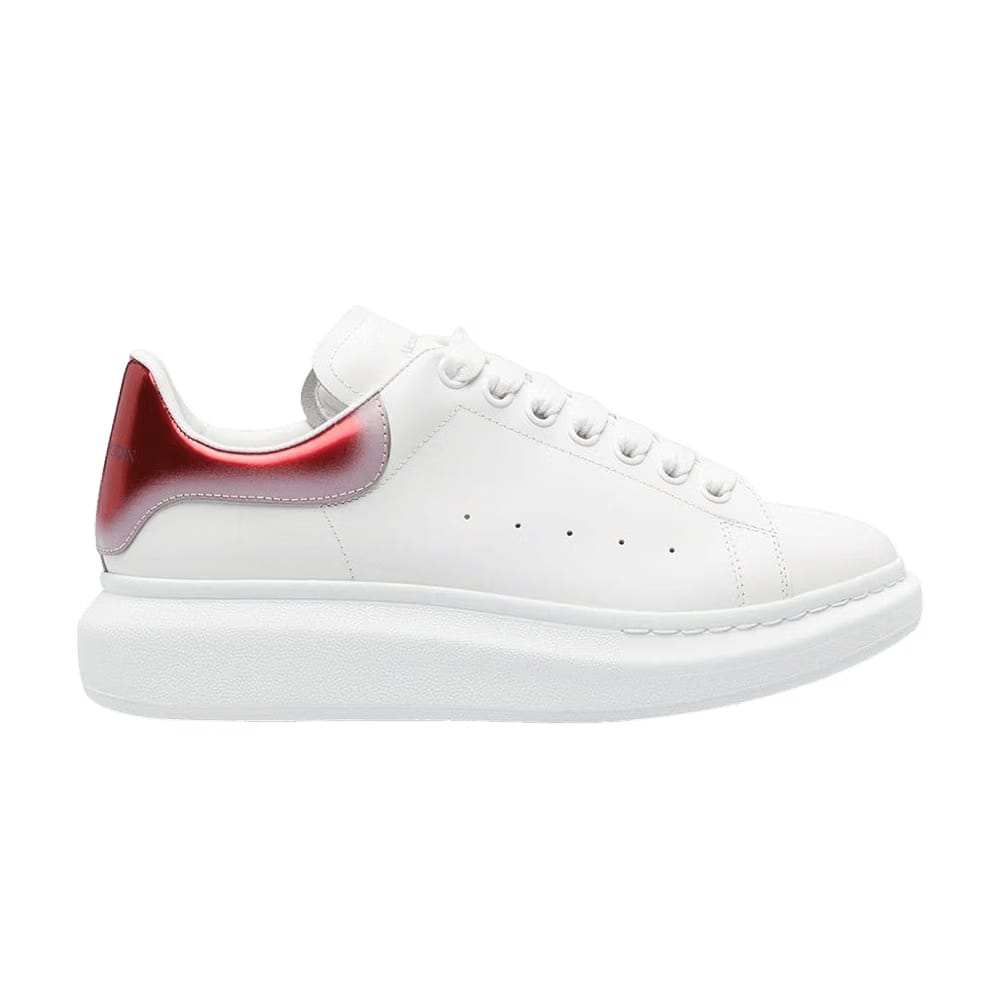 Alexander McQueen Oversized Sneaker Faded Heel - White Red