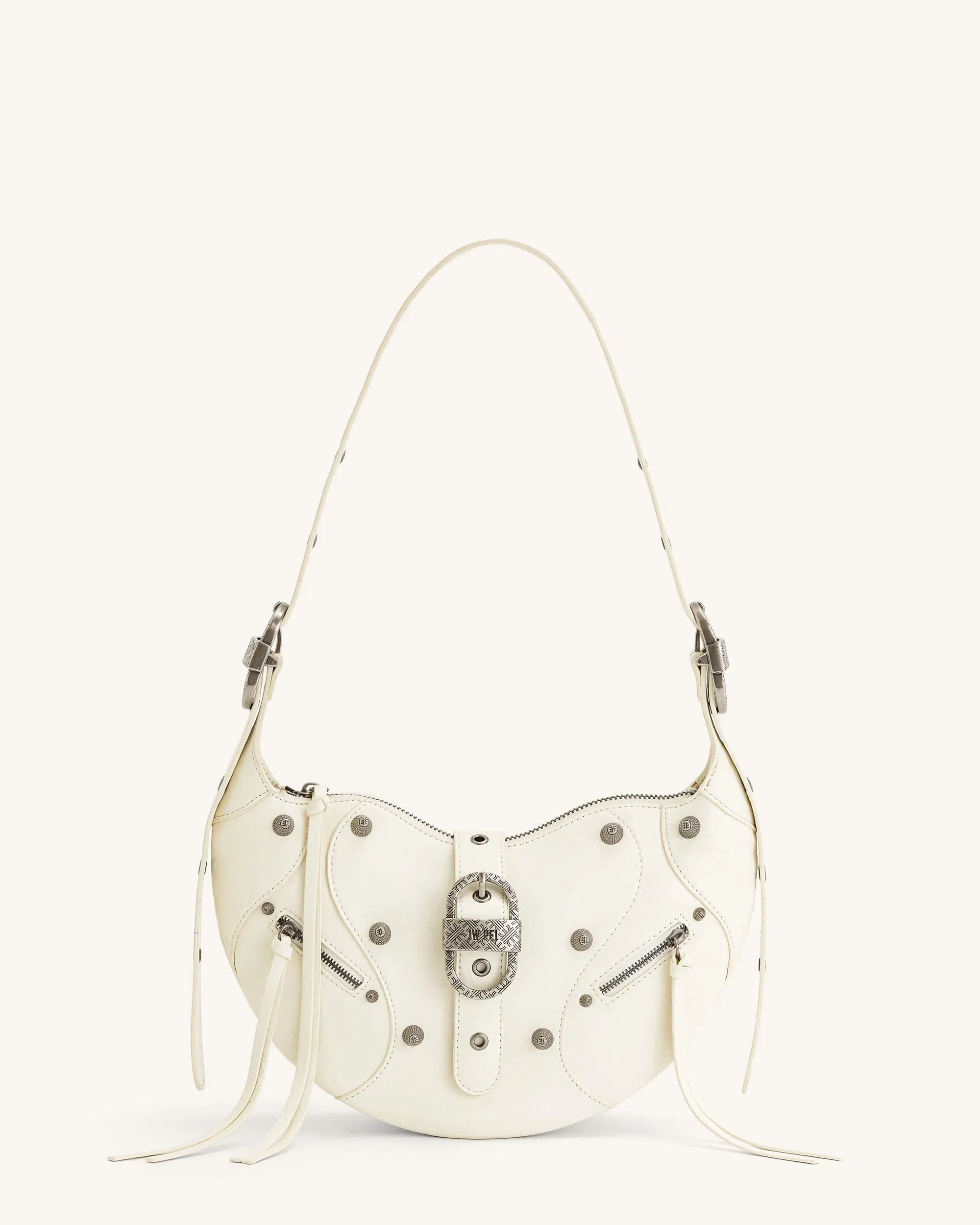 Jw Pei Tessa Crushed Shoulder Bag White