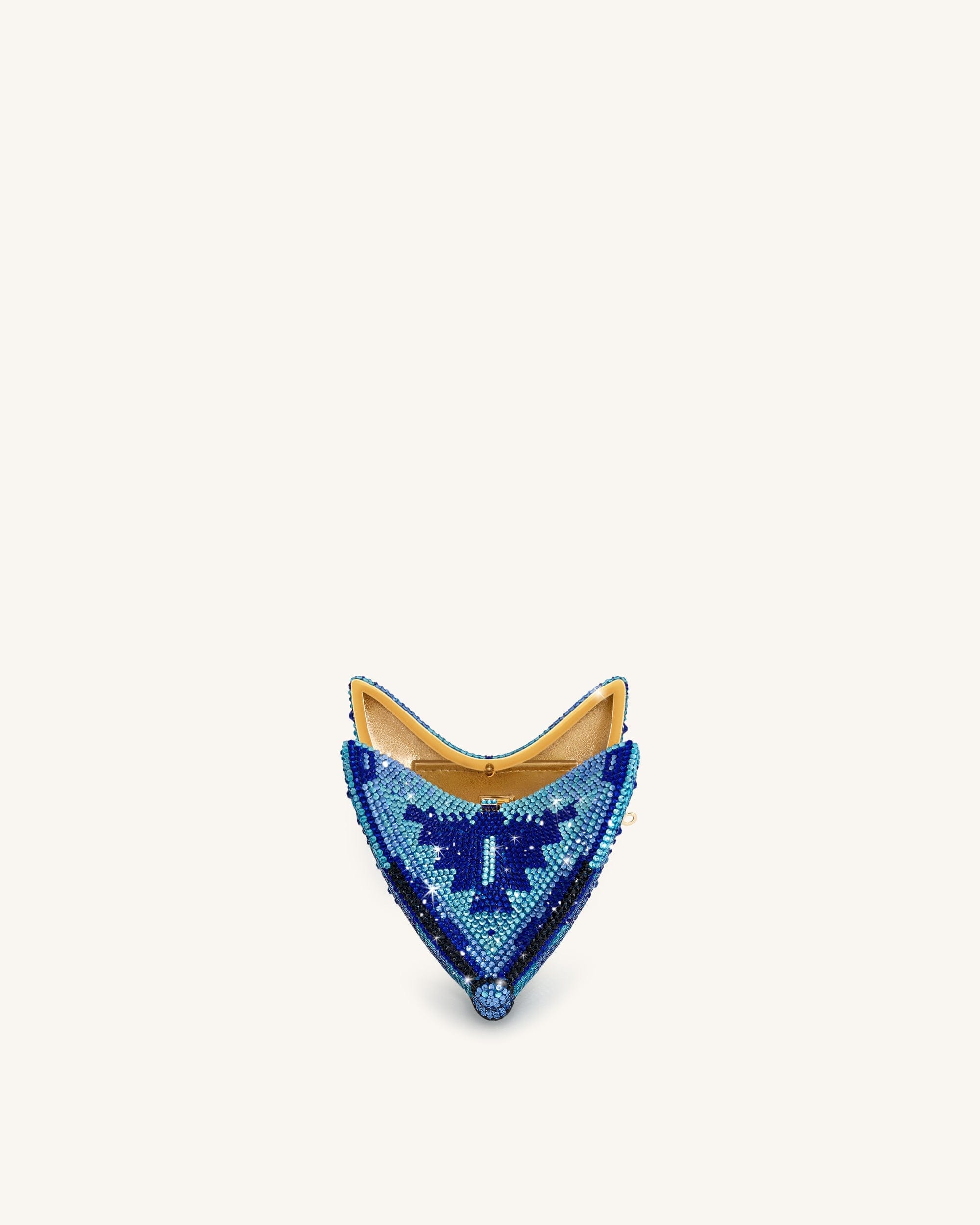 Jw Pei Paisley Crystal Butterfly Clutch Blue